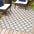 Arabesque ogee trellis indoor/outdoor area rug