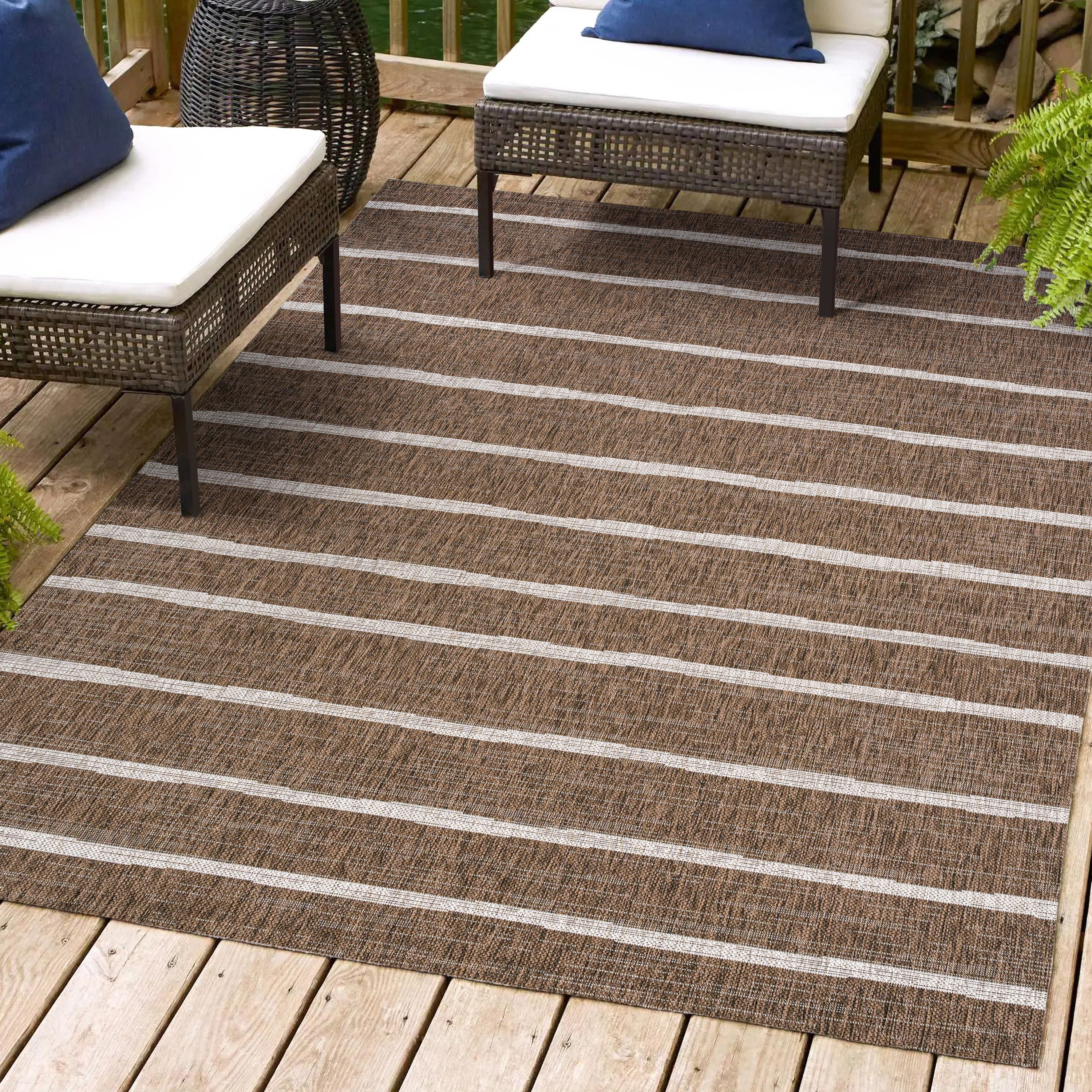 Colonia Berber Stripe Indoor/Outdoor Area Rug