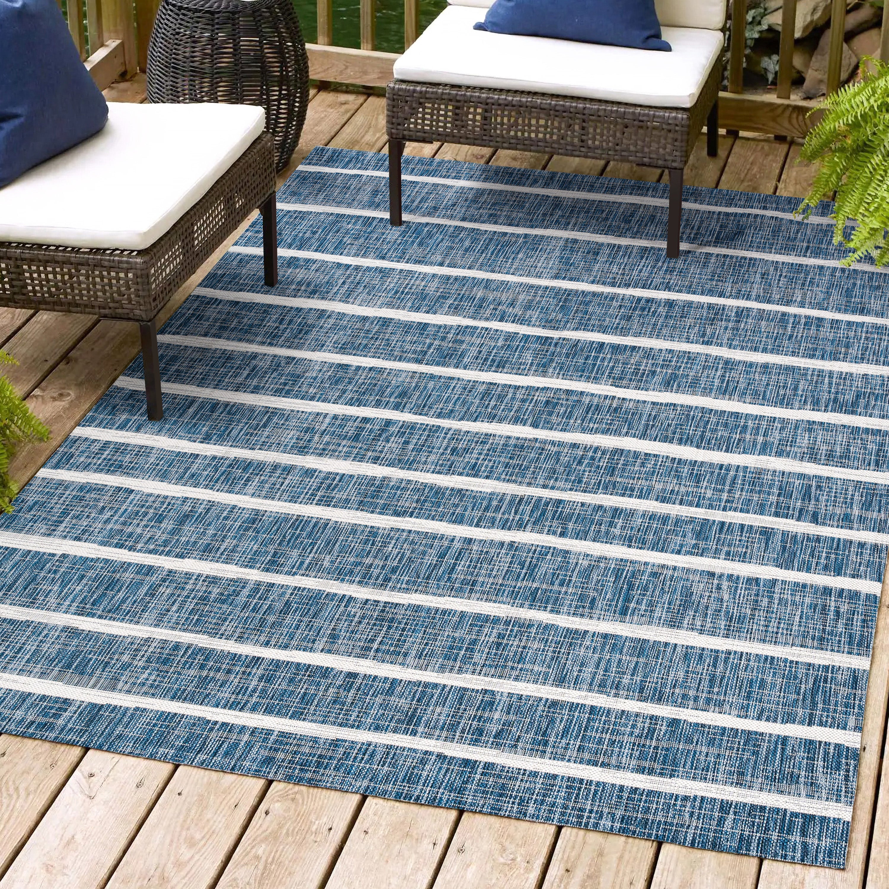 Colonia Berber Stripe Indoor/Outdoor Area Rug