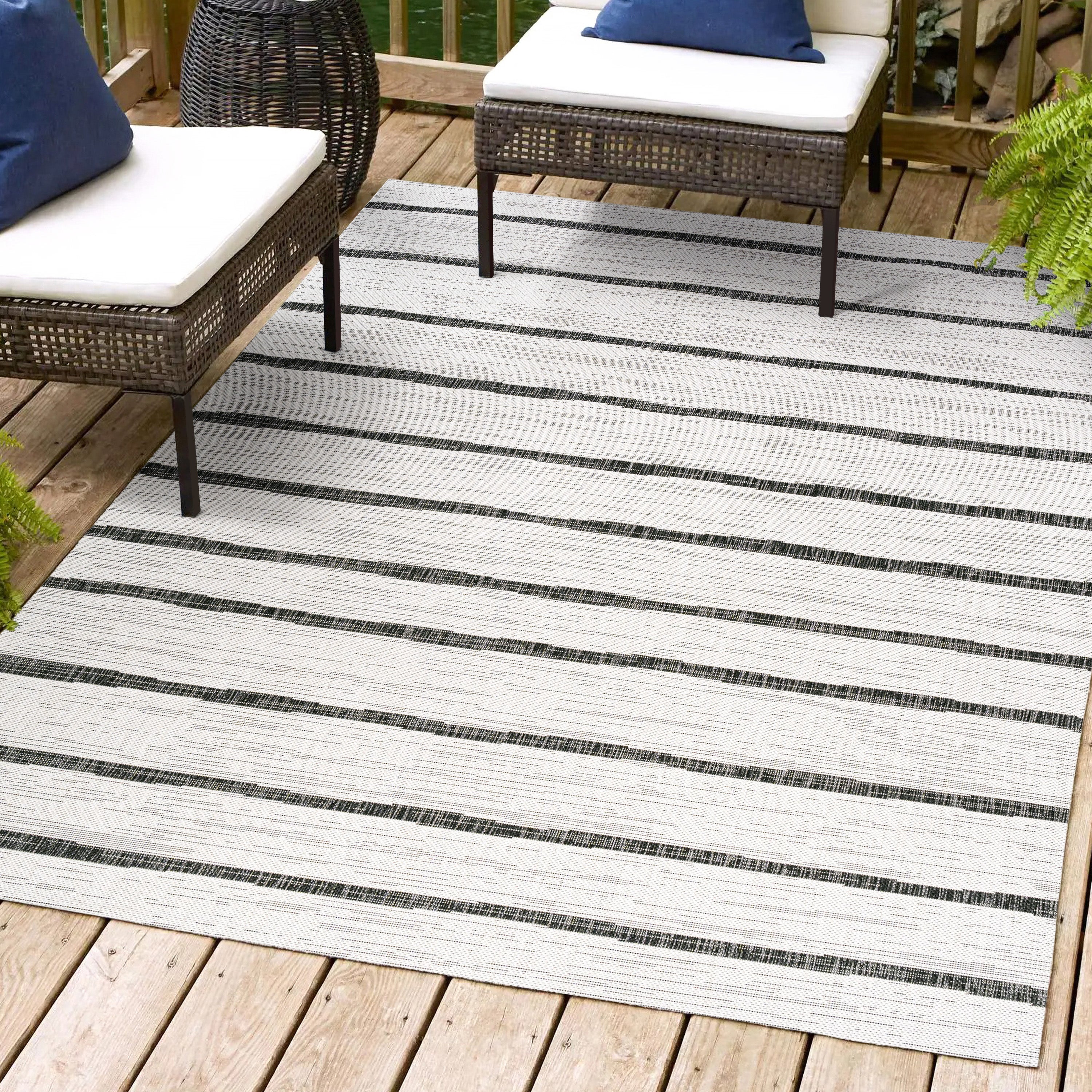 Colonia Berber Stripe Indoor/Outdoor Area Rug