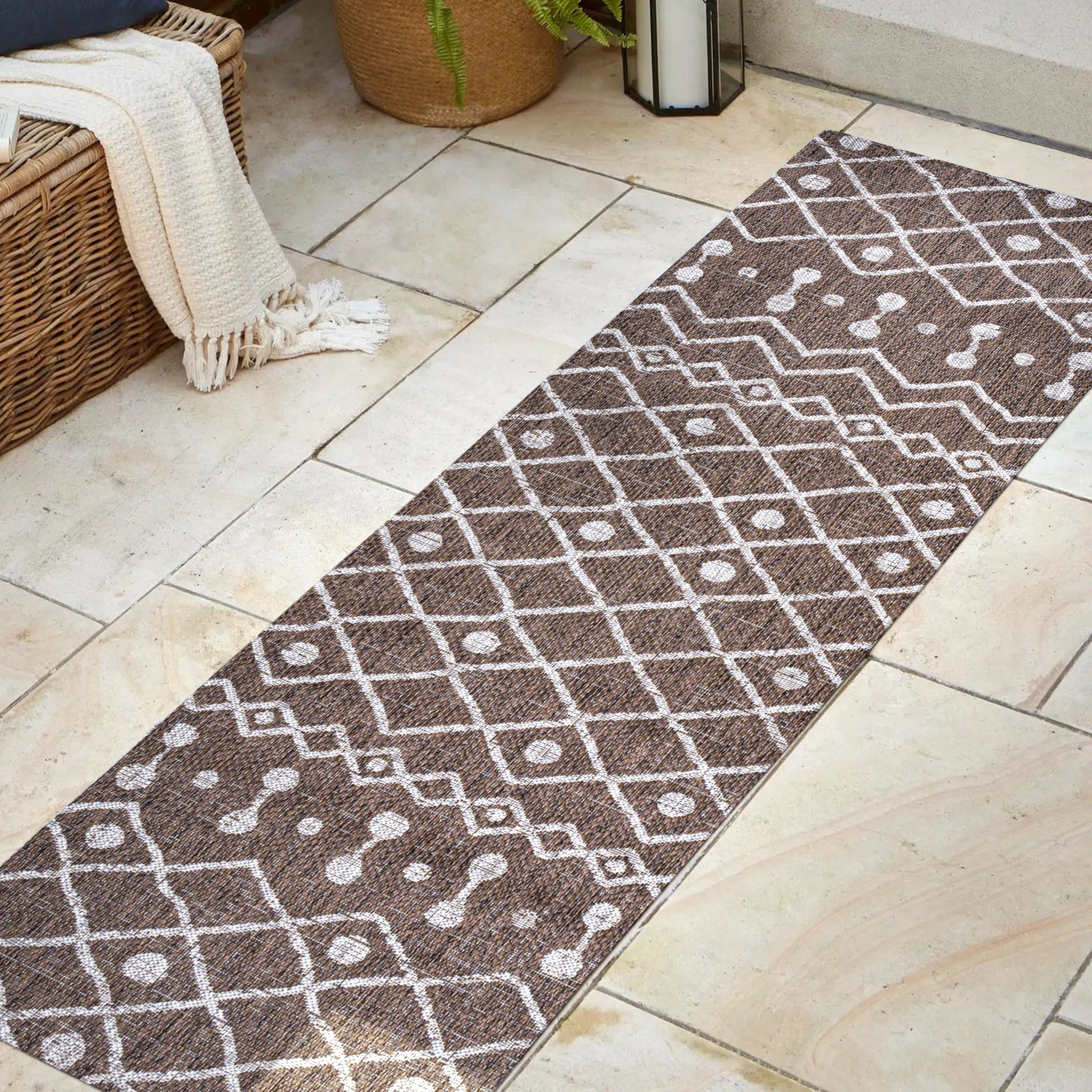 Nokat Tribal Bohemian Indoor/Outdoor Runner Rug