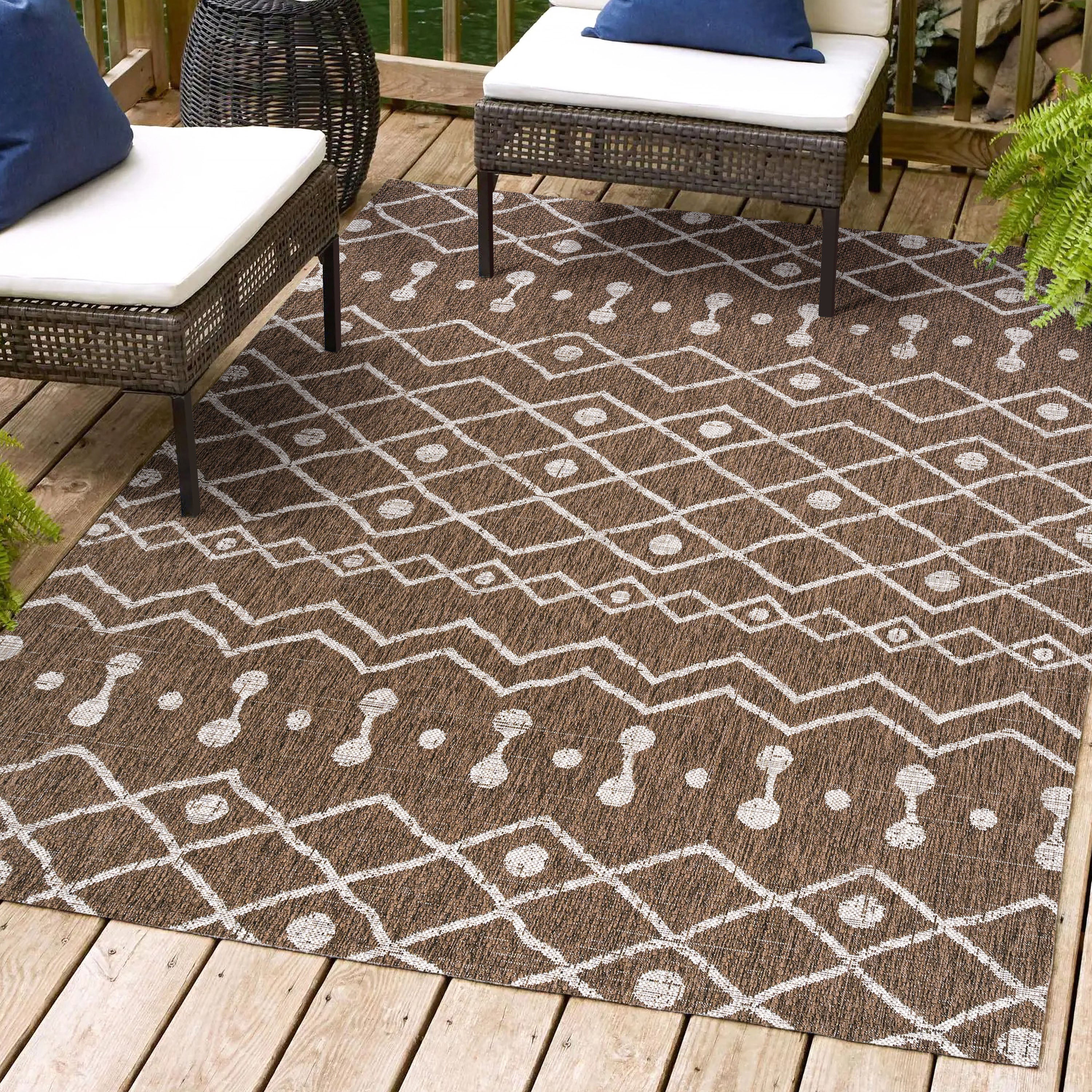 Nokat Tribal Bohemian Indoor/Outdoor Area Rug