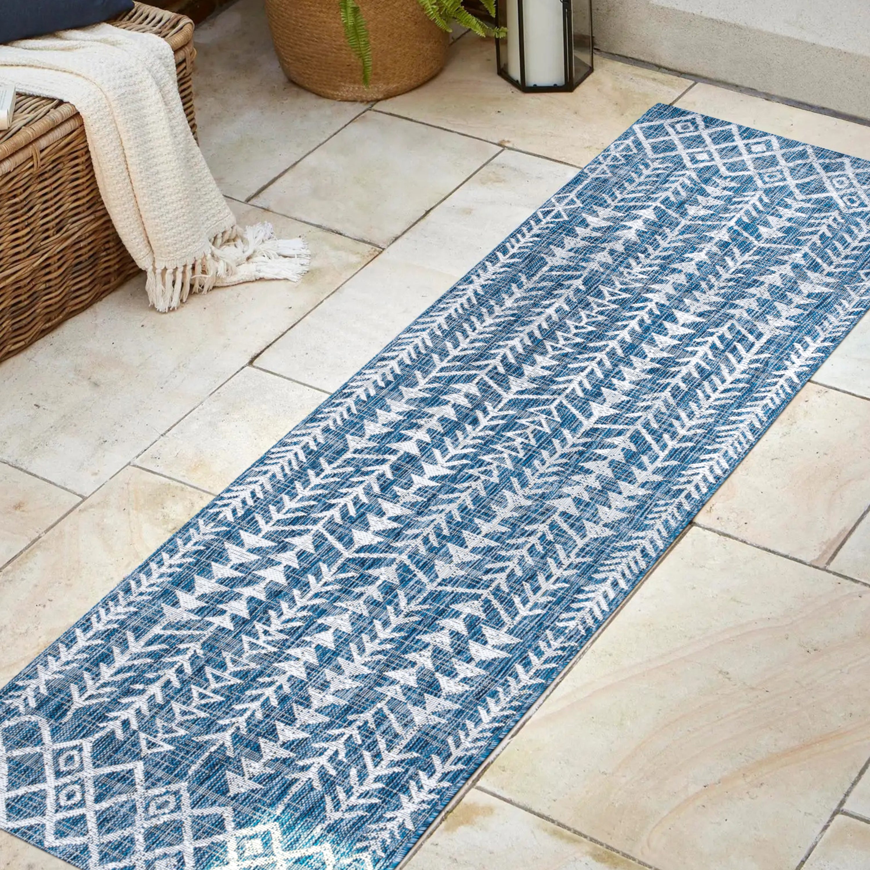 Tokay Bohemian Geometric Indoor/Outdoor Runner Rug