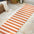 Negril Two-Tone Wide Stripe Indoor/Outdoor Runner Rug