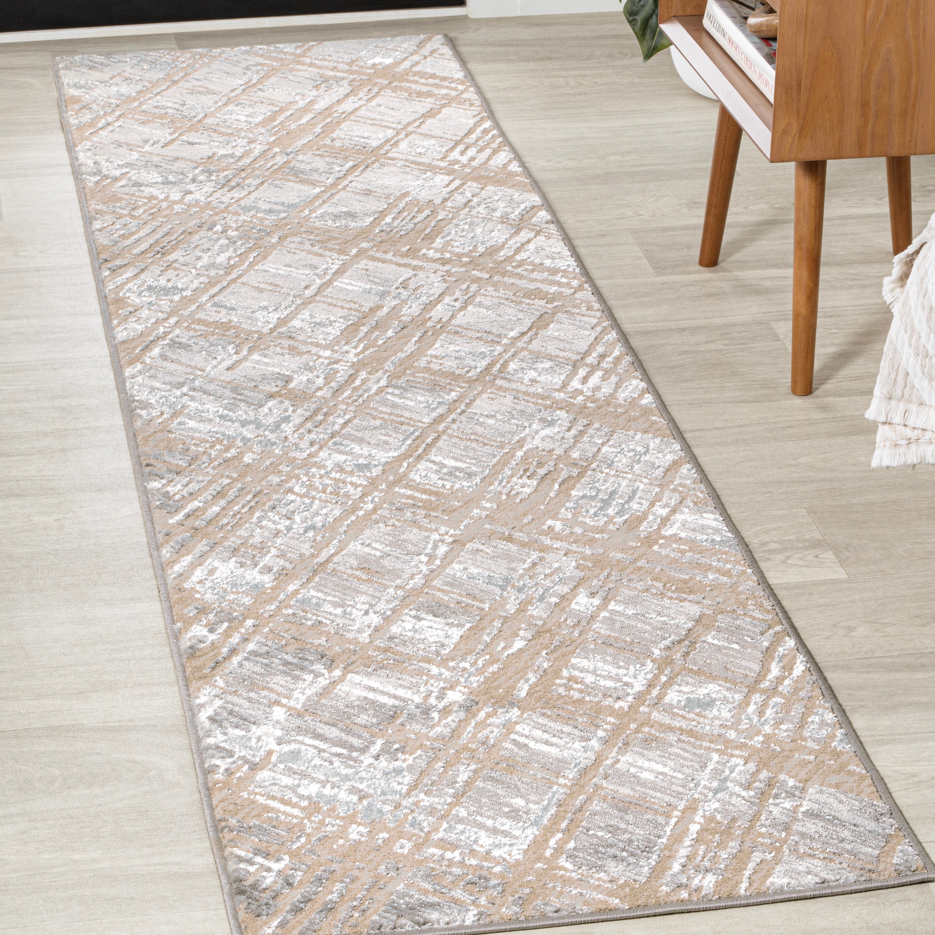 Slant Modern Abstract Runner Rug