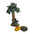 Tropical coconut tree cast iron bottle opener