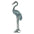 Large Bronze Crane Piped Garden Statue: Curved Neck