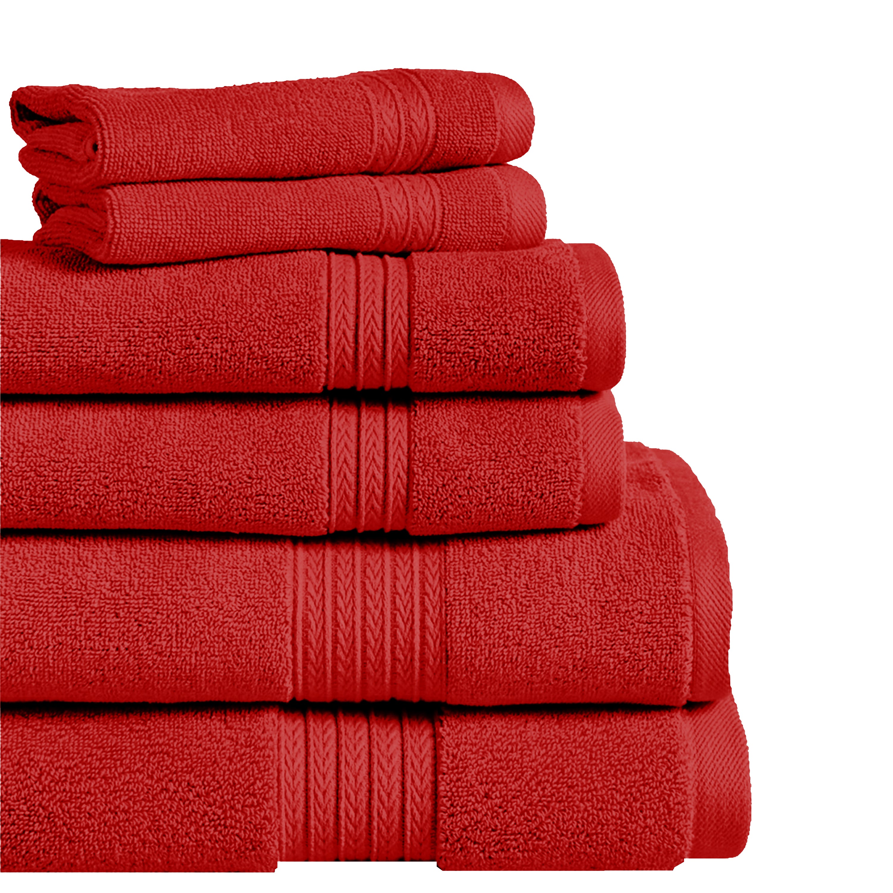 Summit 6-Piece 100% Cotton Bath Towel Set