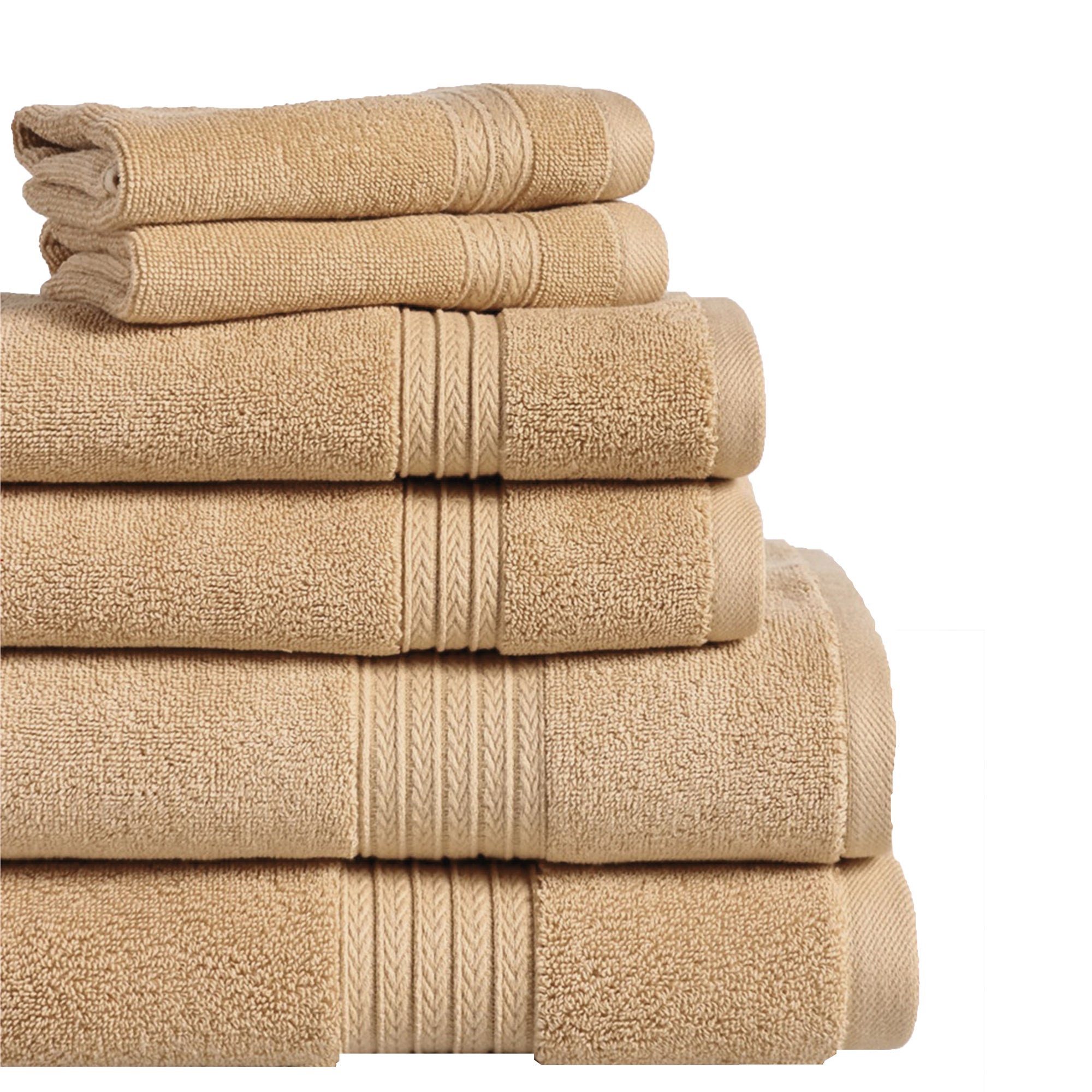 Summit 6-Piece 100% Cotton Bath Towel Set