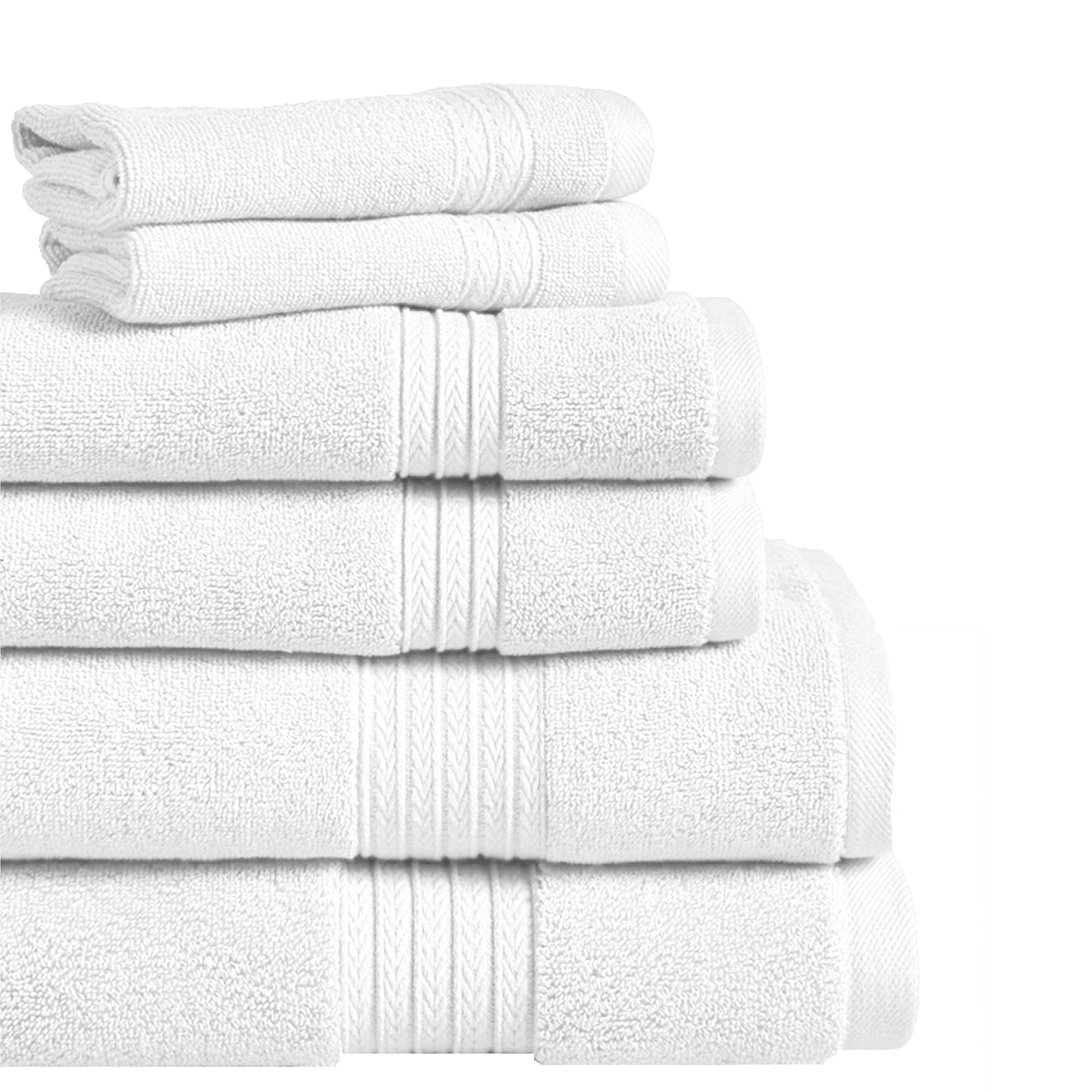 Summit 6-Piece 100% Cotton Bath Towel Set