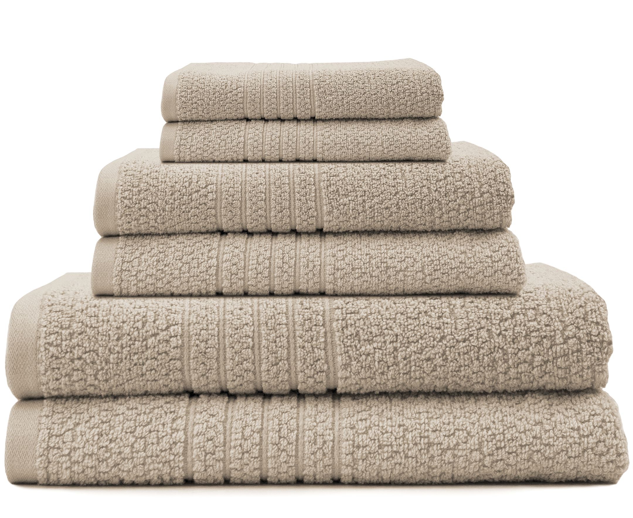 Softee 6-Piece 100% Cotton Bath Towel Set