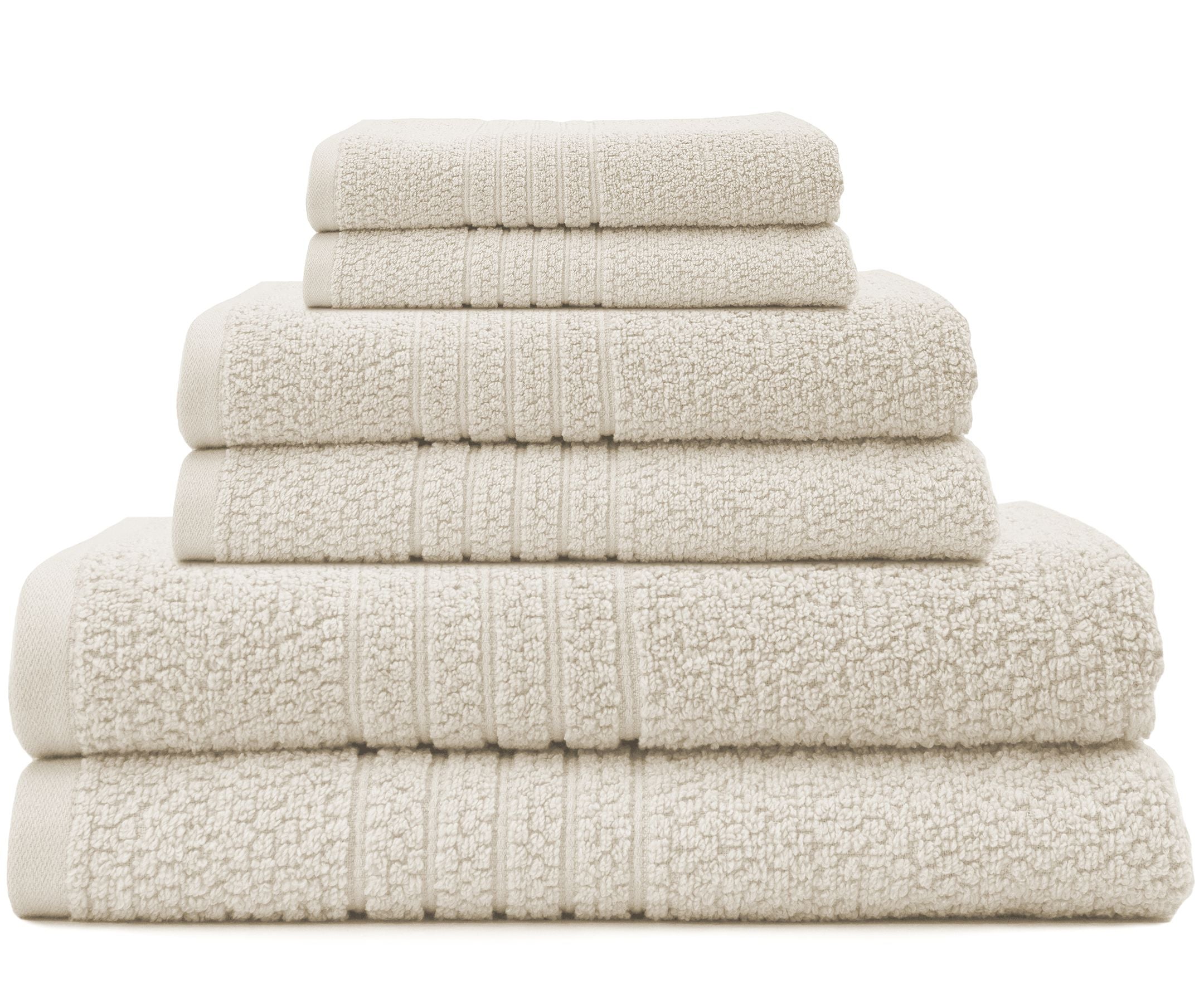 Softee 6-Piece 100% Cotton Bath Towel Set