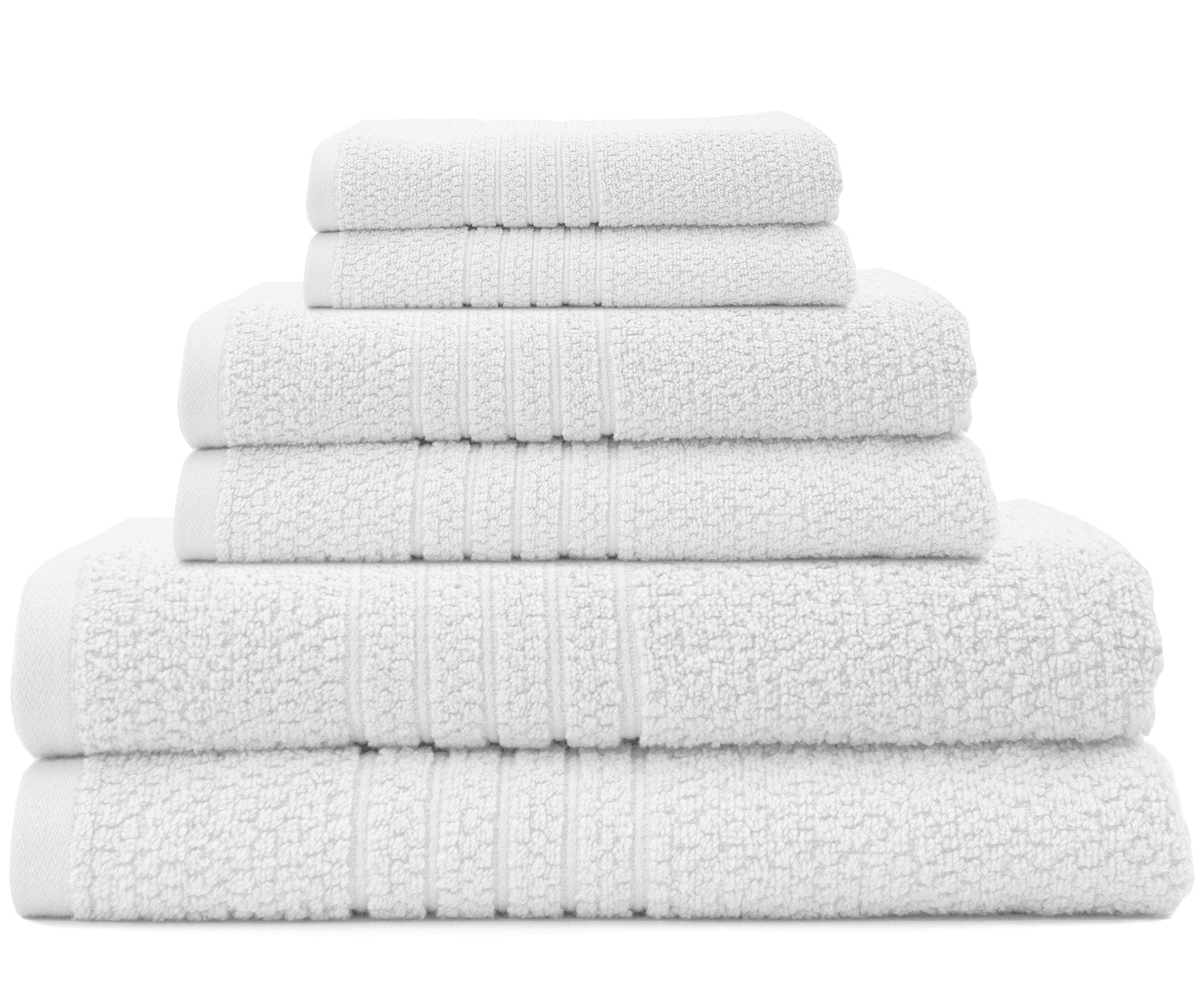 Softee 6-Piece 100% Cotton Bath Towel Set