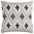 Ikat Embroidered Knife Edged  Decorative Throw Pillow