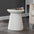 Hollie minimalist modern drum indoor/outdoor accent table pedestal