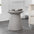 Hollie minimalist modern drum indoor/outdoor accent table pedestal