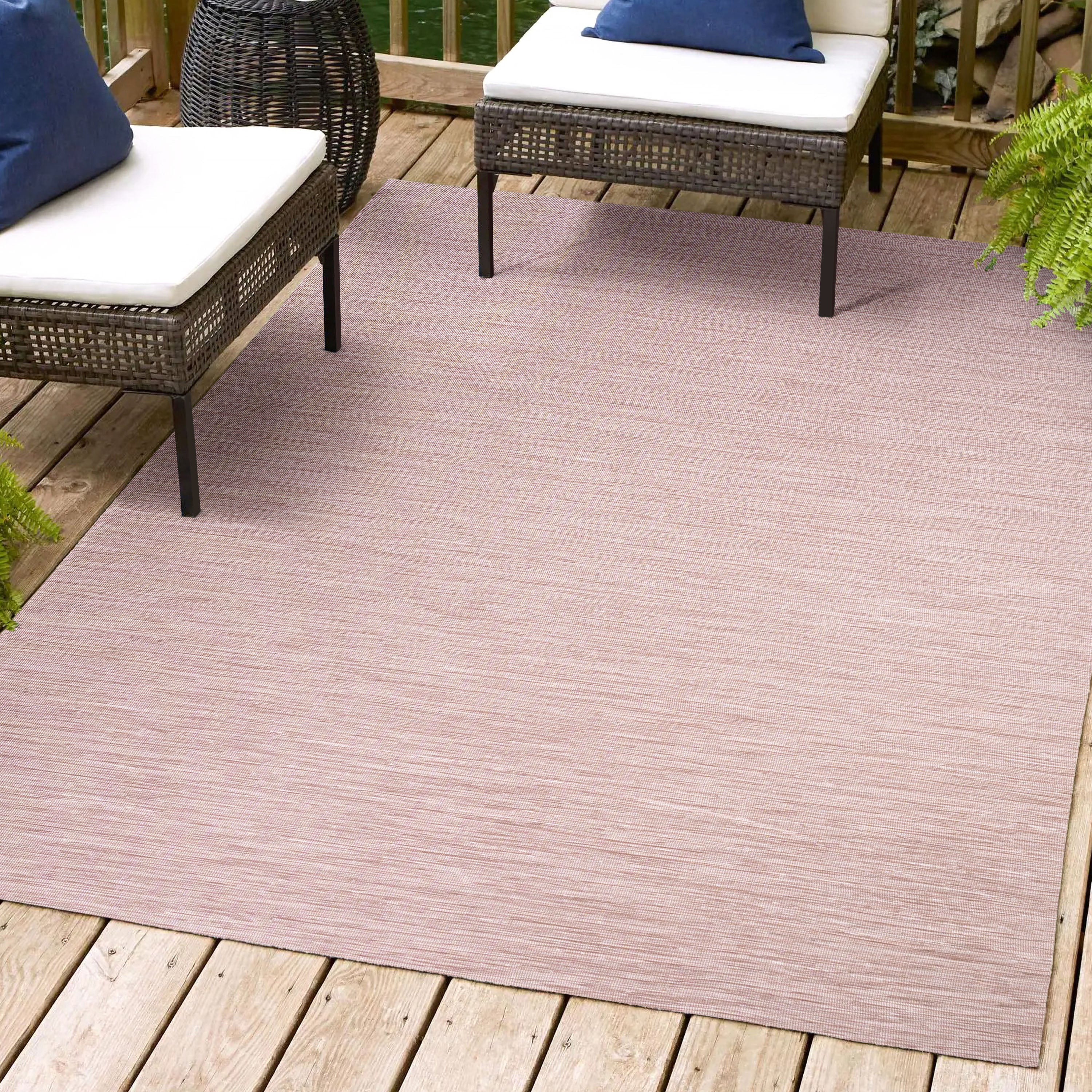 Ethan Modern Flatweave Solid Indoor/Outdoor Area Rug