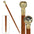 Empress Collection: Direct Path Compass Solid Hardwood Walking Stick