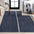 Linja Solid Centre Stripe Machine-Washable Area Rug