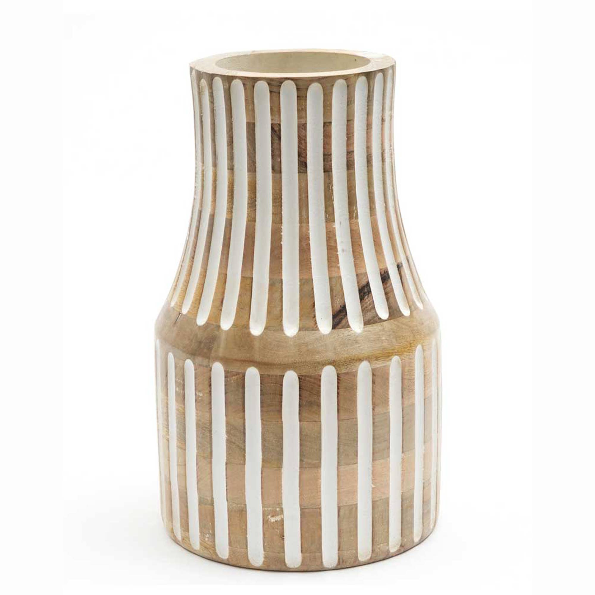 Abeer Wooden Table Vase - Tuesday Morning - Vases