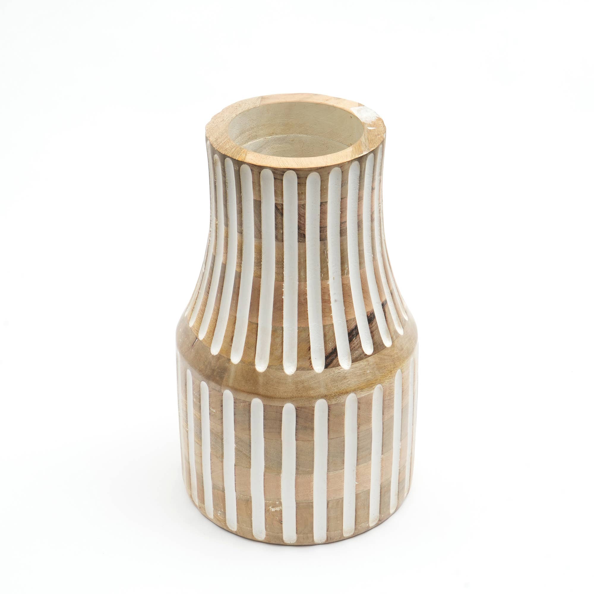 Abeer Wooden Table Vase - Tuesday Morning - Vases