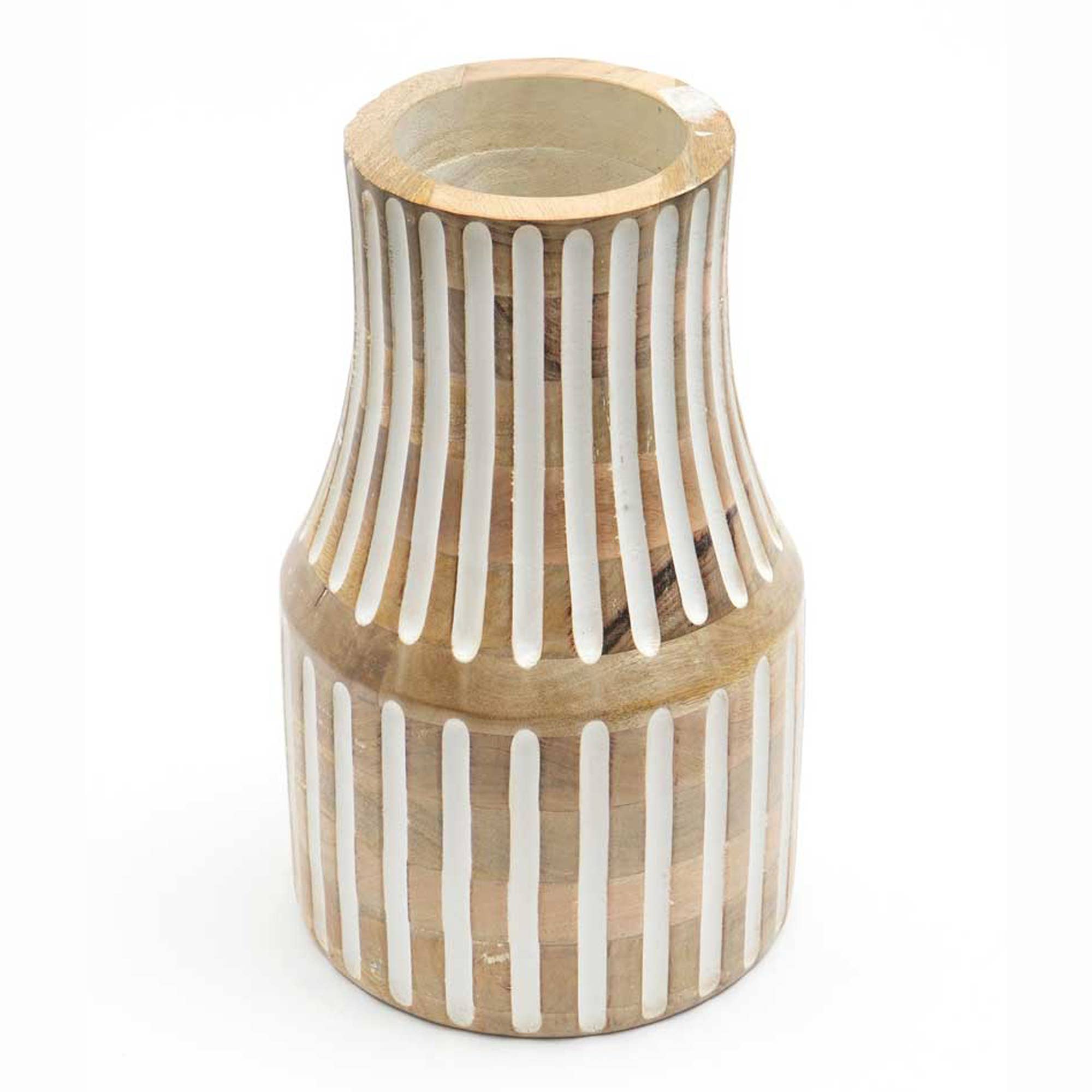 Abeer Wooden Table Vase - Tuesday Morning - Vases