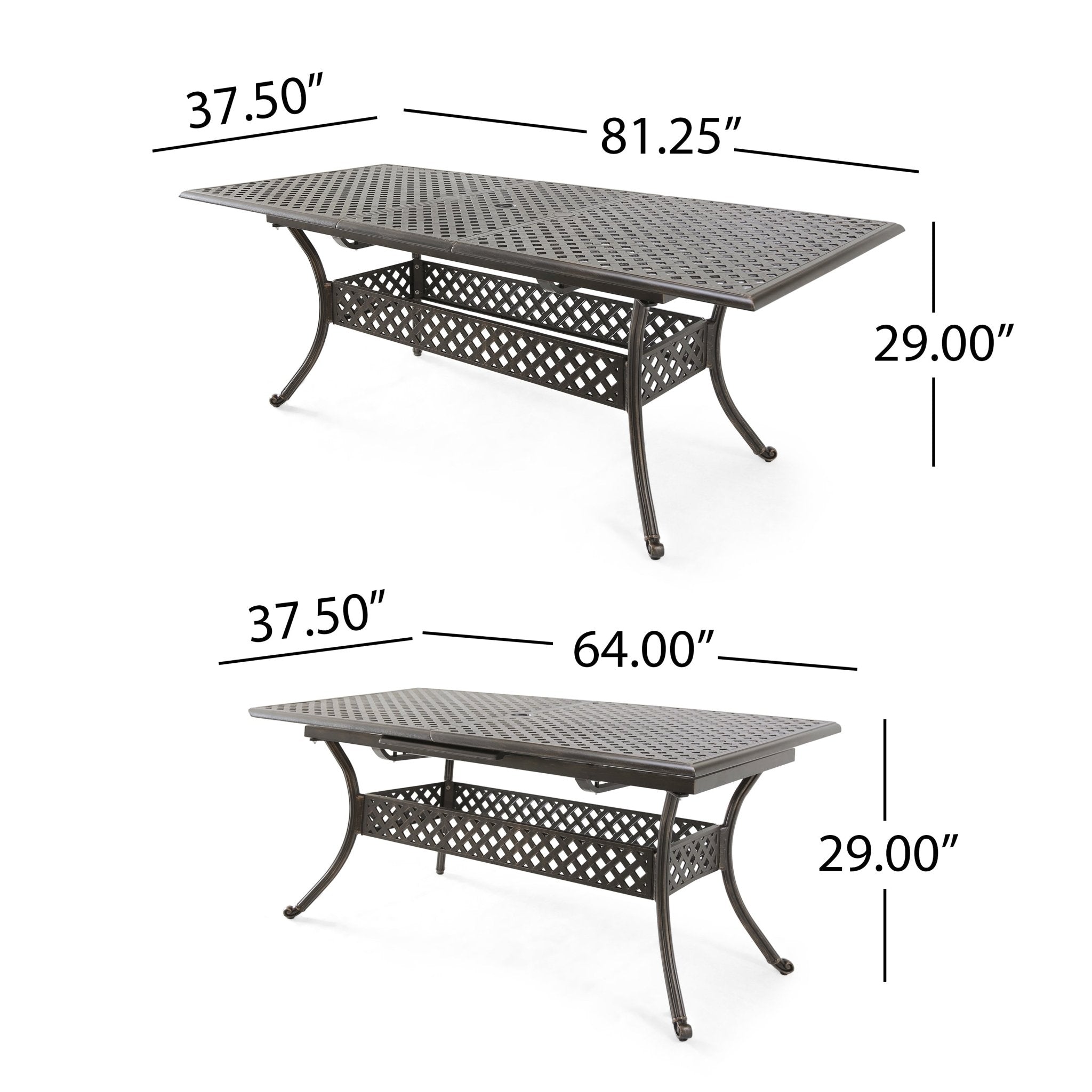 ABIGAIL CAST EXPANDABLE DINING TABLE - Tuesday Morning - Tables