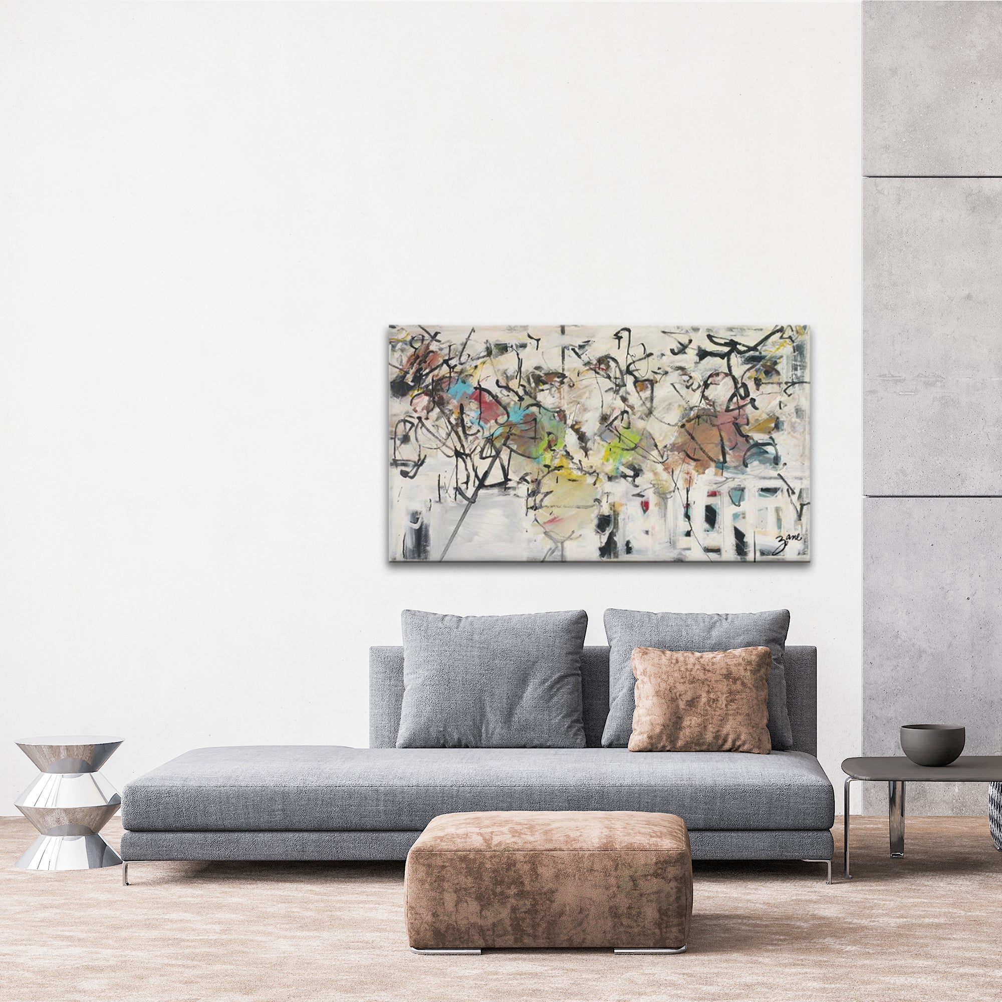 Abstract IX' Wrapped Canvas Wall Art - Tuesday Morning - Wall Art