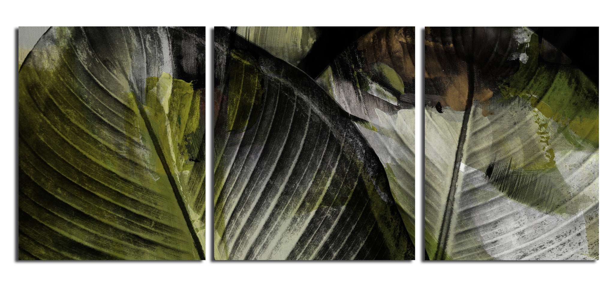 Abstract Palm II' 3 Piece Wrapped Canvas Wall Art Set - Tuesday Morning - Wall Art