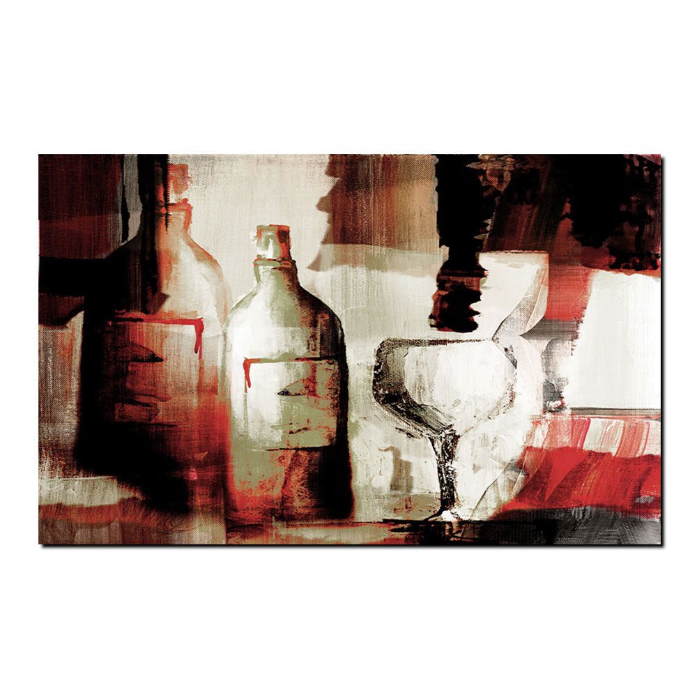 Abstract Wine' Wrapped Canvas Wall Art - Tuesday Morning - Wall Art