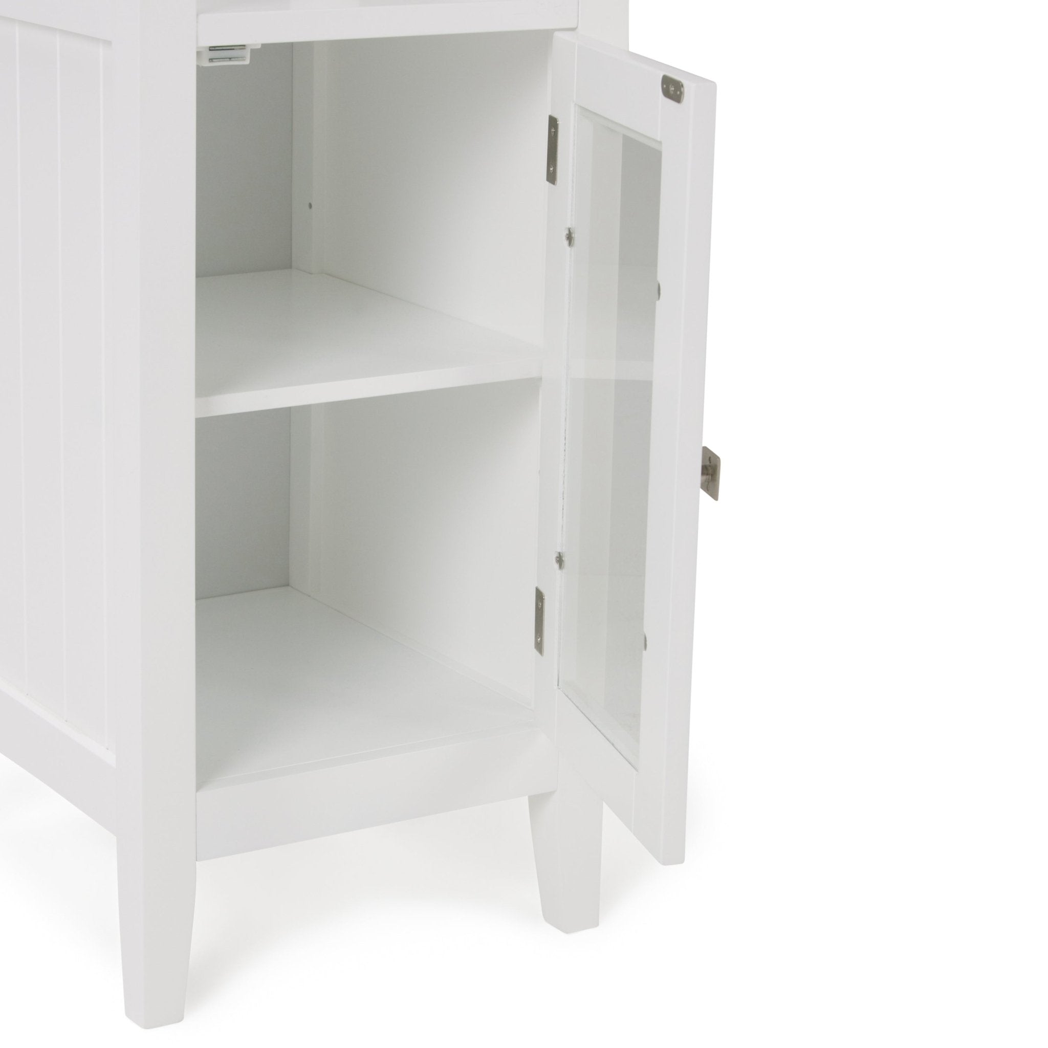 Acadian - Bath Storage Tower - Pure White - Tuesday Morning - Bathroom Cabinets & Storage