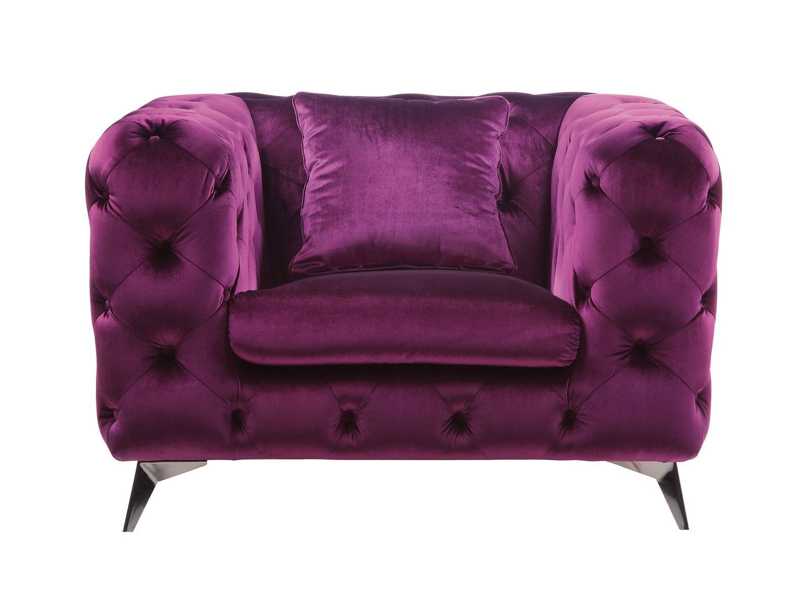 ACME Atronia Chair, Purple Fabric 54907 - Tuesday Morning - Sofas & Sectionals