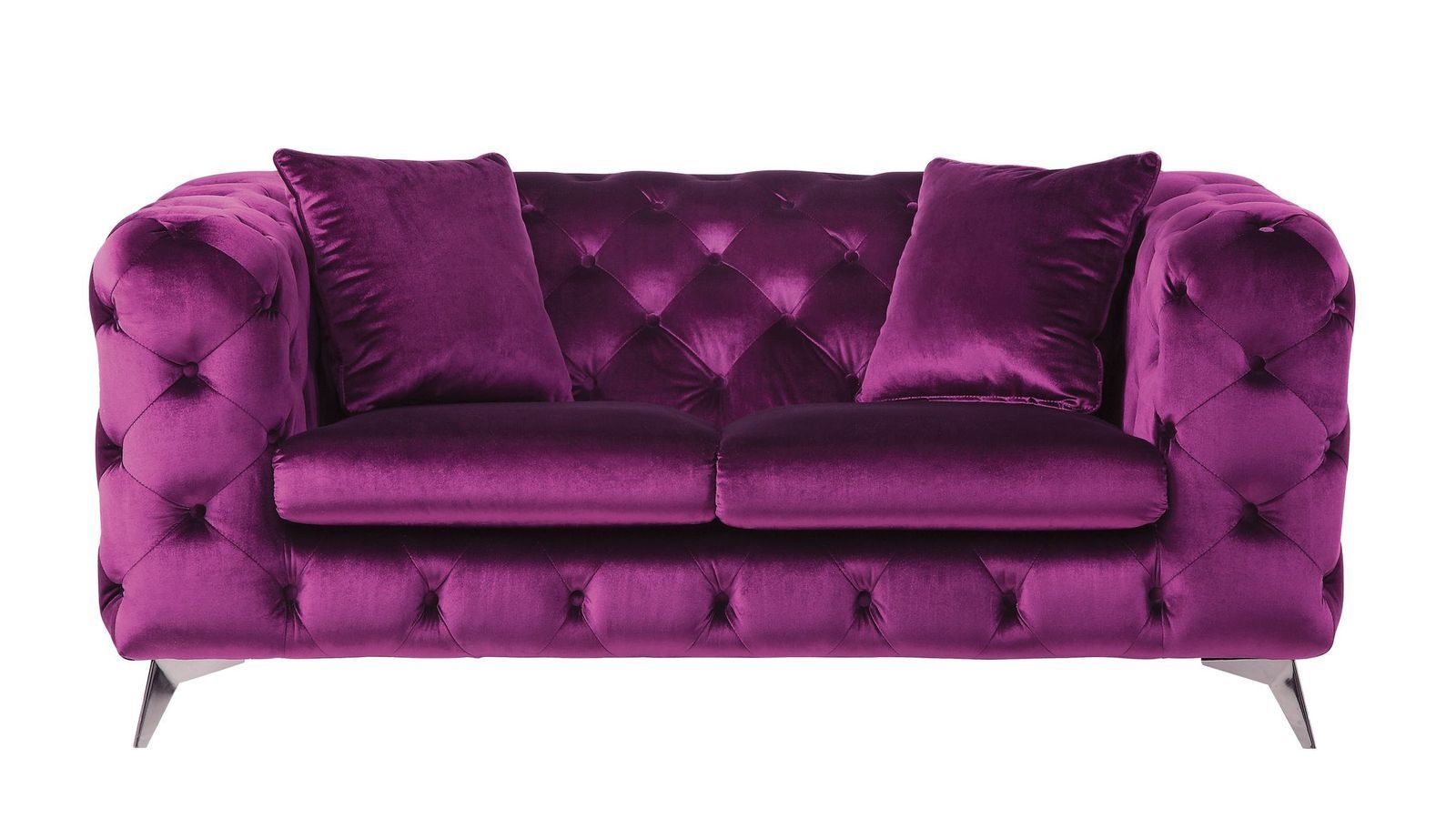 ACME Atronia Loveseat, Purple Fabric 54906 - Tuesday Morning - Sofas & Sectionals