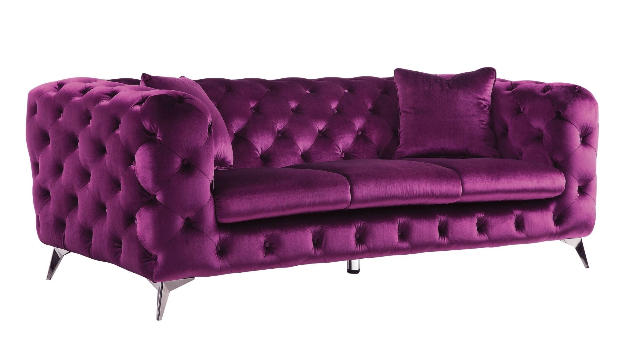 ACME Atronia Sofa, Purple Fabric 54905 - Tuesday Morning - Sofas & Sectionals