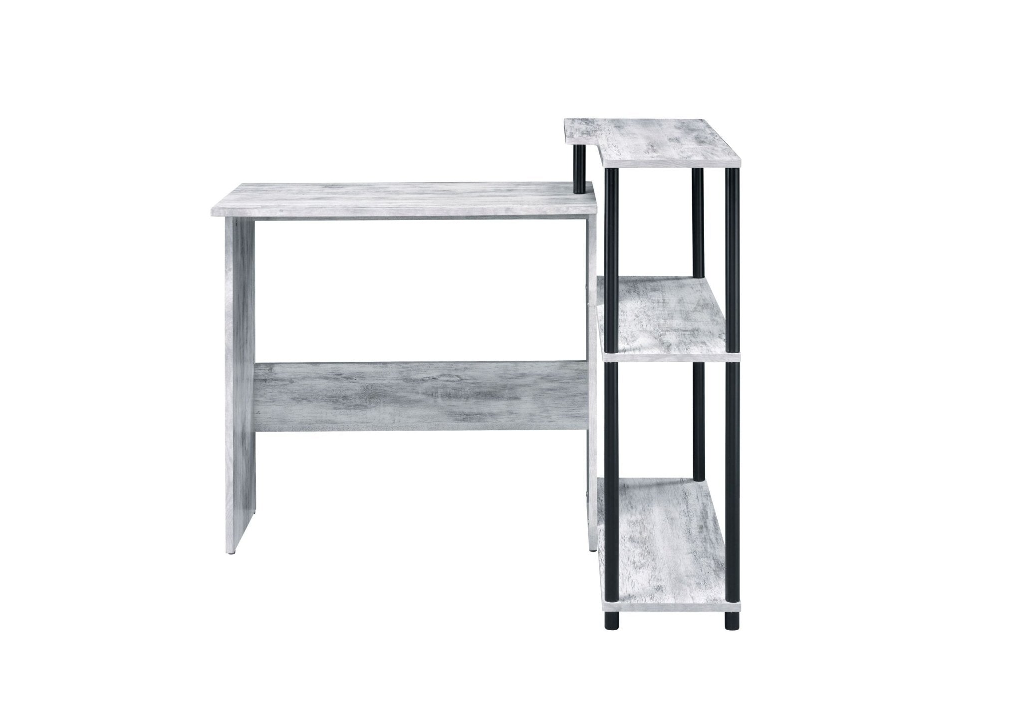 ACME Levi Writing Desk, Antique White & Black Finish - Tuesday Morning - Office Desks