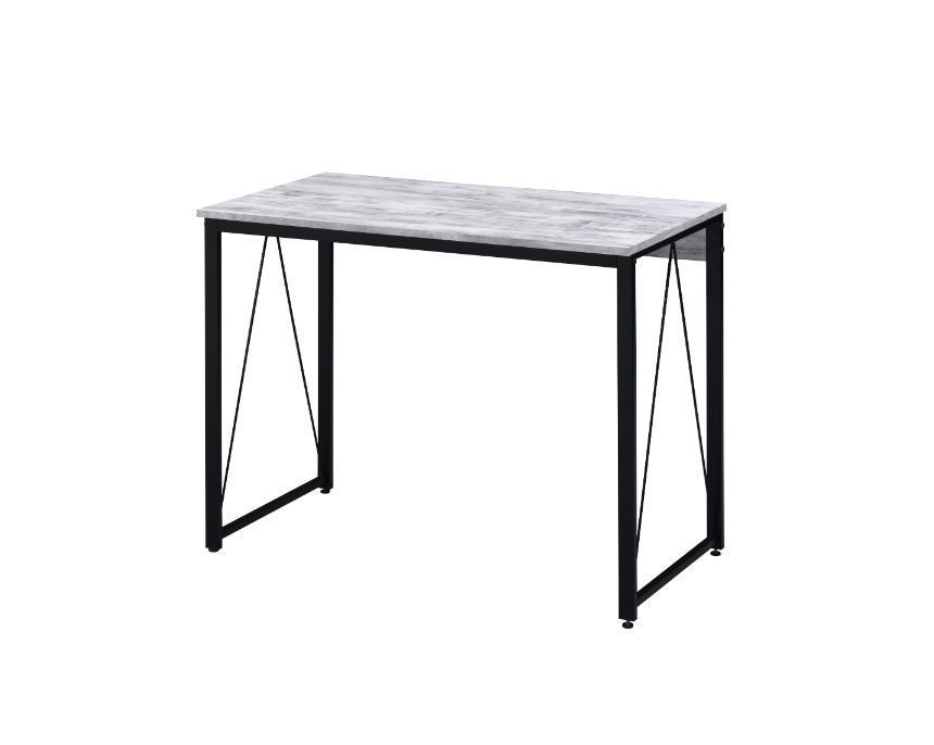 ACME Zaidin Writing Desk, Antique White & Black Finish - Tuesday Morning - Office Desks