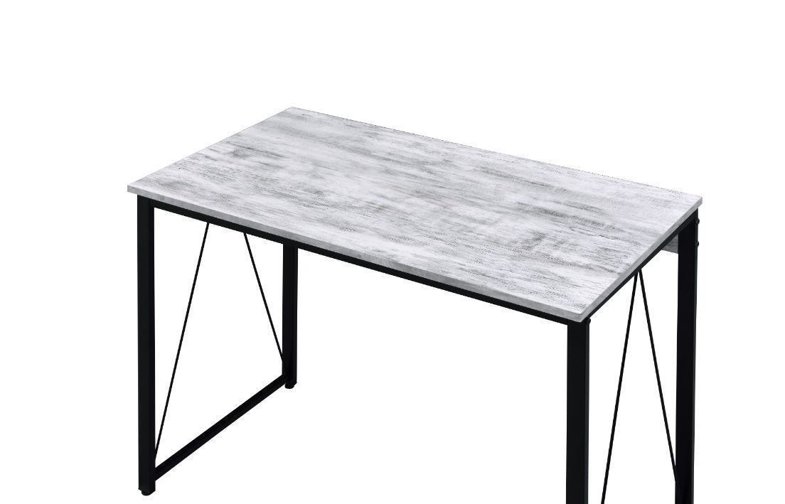 ACME Zaidin Writing Desk, Antique White & Black Finish - Tuesday Morning - Office Desks