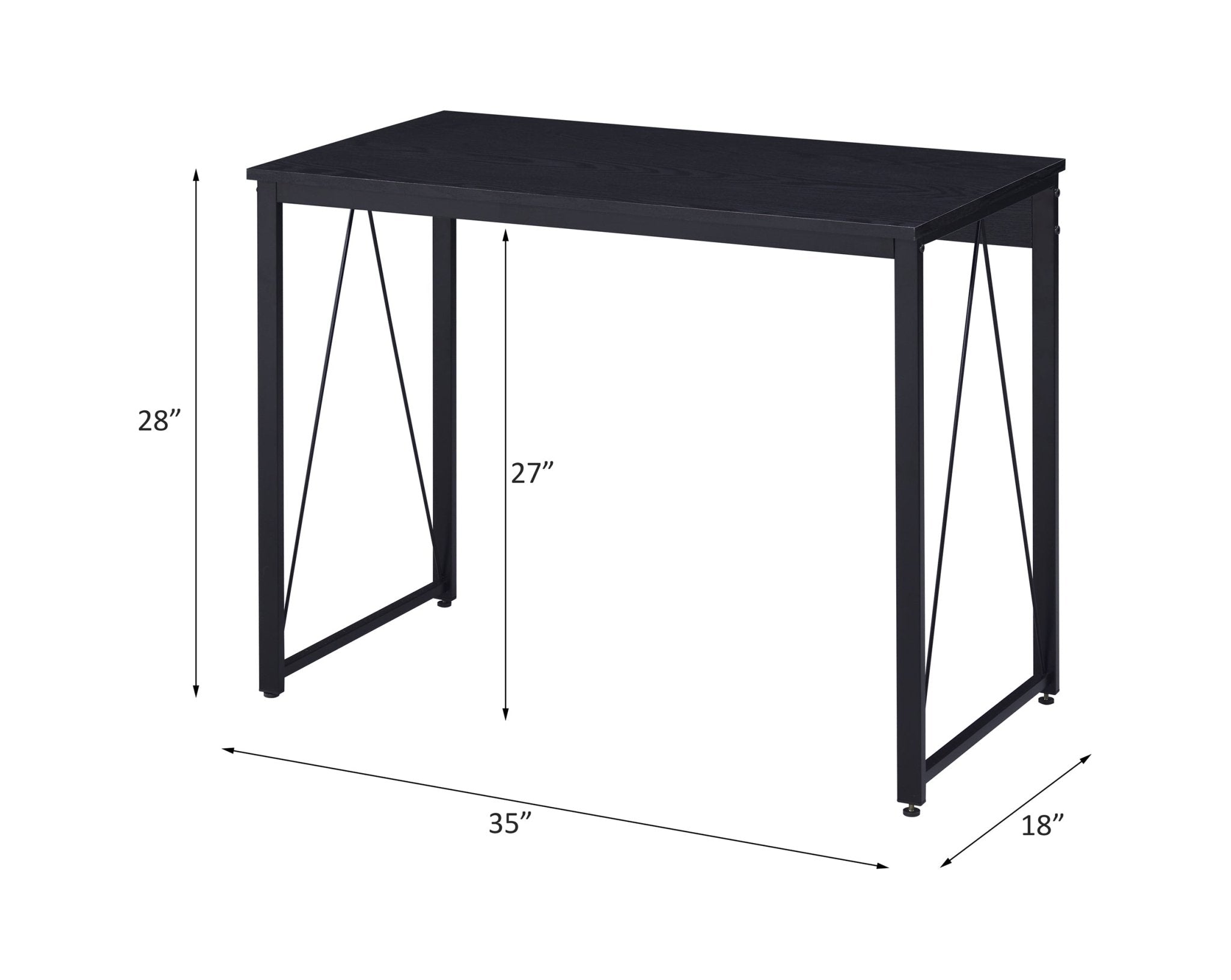 ACME Zaidin Writing Desk, Black Finish - Tuesday Morning - Office Desks