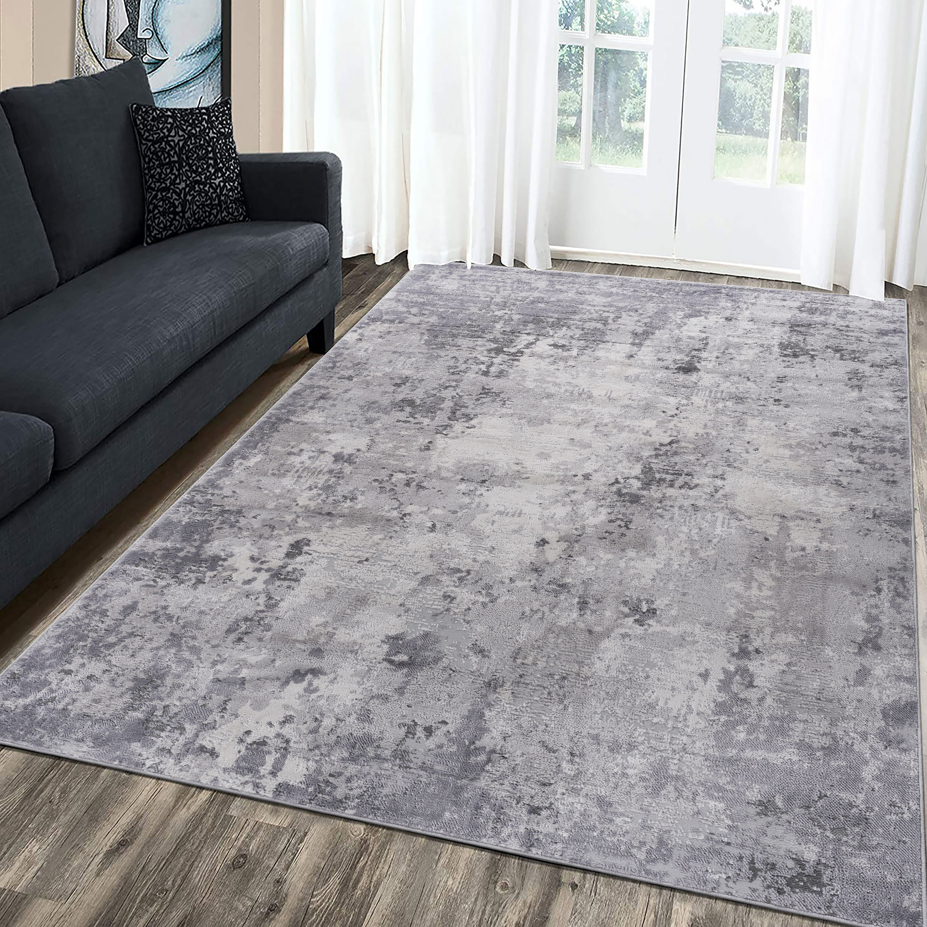 NAAR MARFI Collection Abstract Non-Shedding and Stain Resistant Area Rug