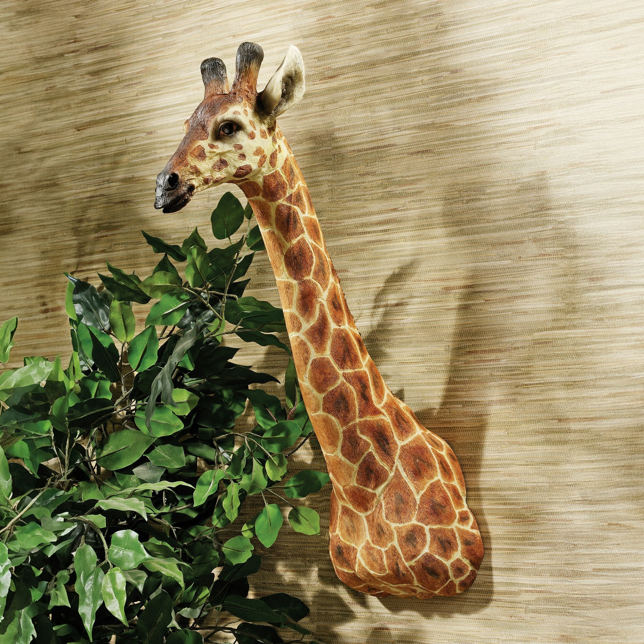 African Giraffe Trophy Wall Sculpture - Tuesday Morning - Wall Art