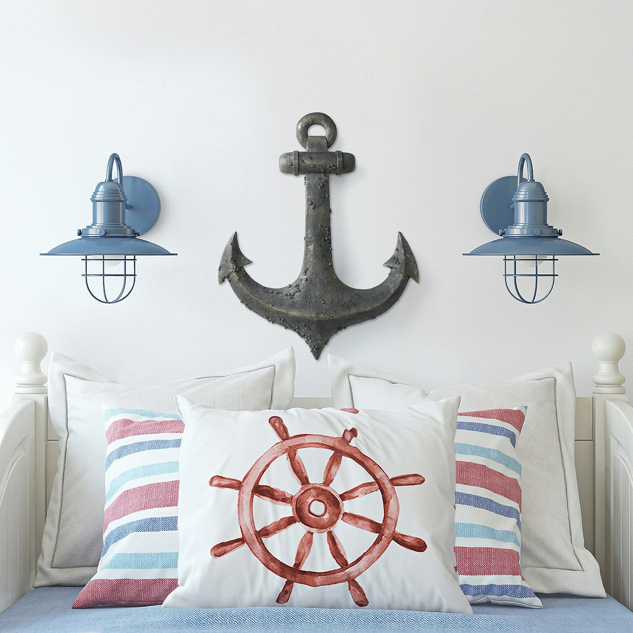 Ahoy There Maritime Anchor Wall Sculpture - Tuesday Morning - Statues & Sculptures