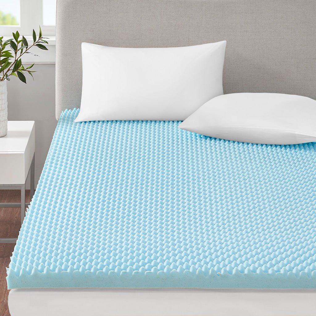 All Season Reversible Hypoallergenic Cooling Mattress Topper - Tuesday Morning - Mattress Toppers