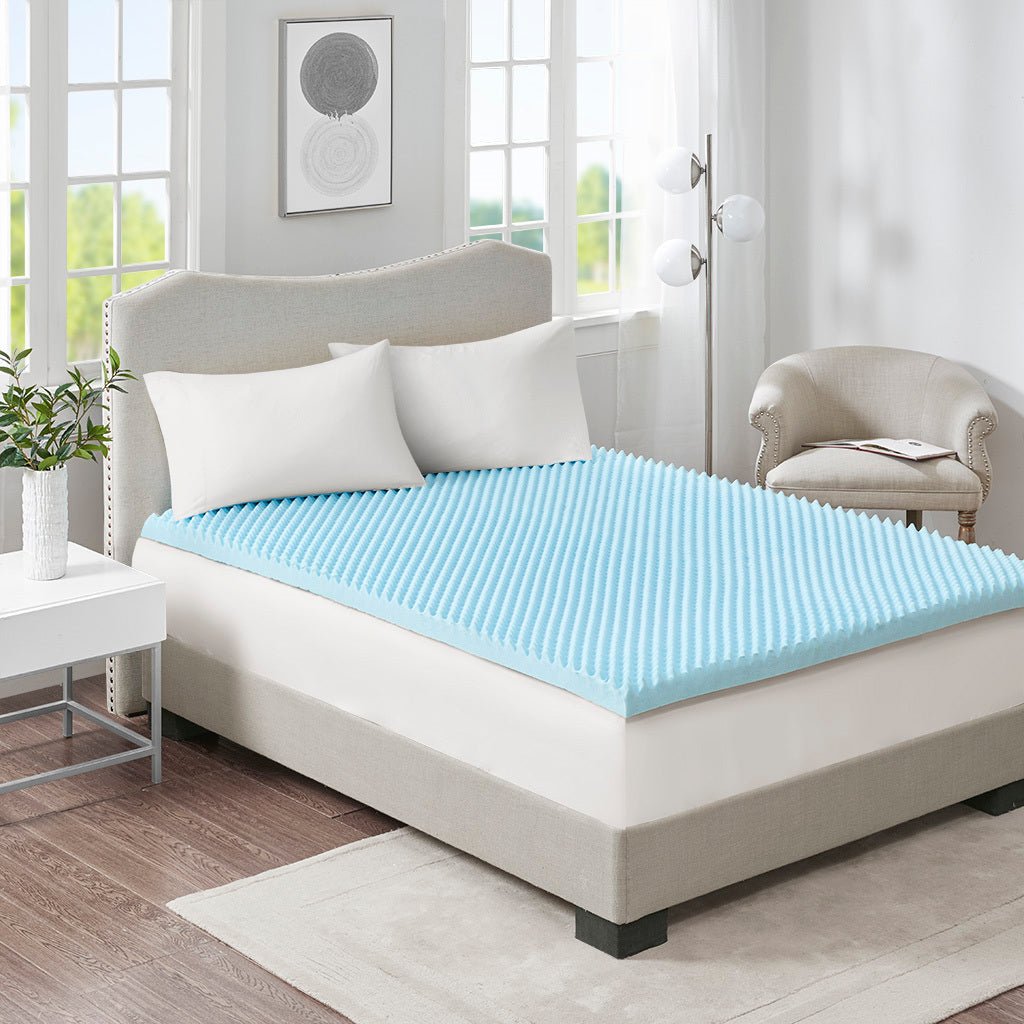 All Season Reversible Hypoallergenic Cooling Mattress Topper - Tuesday Morning - Mattress Toppers