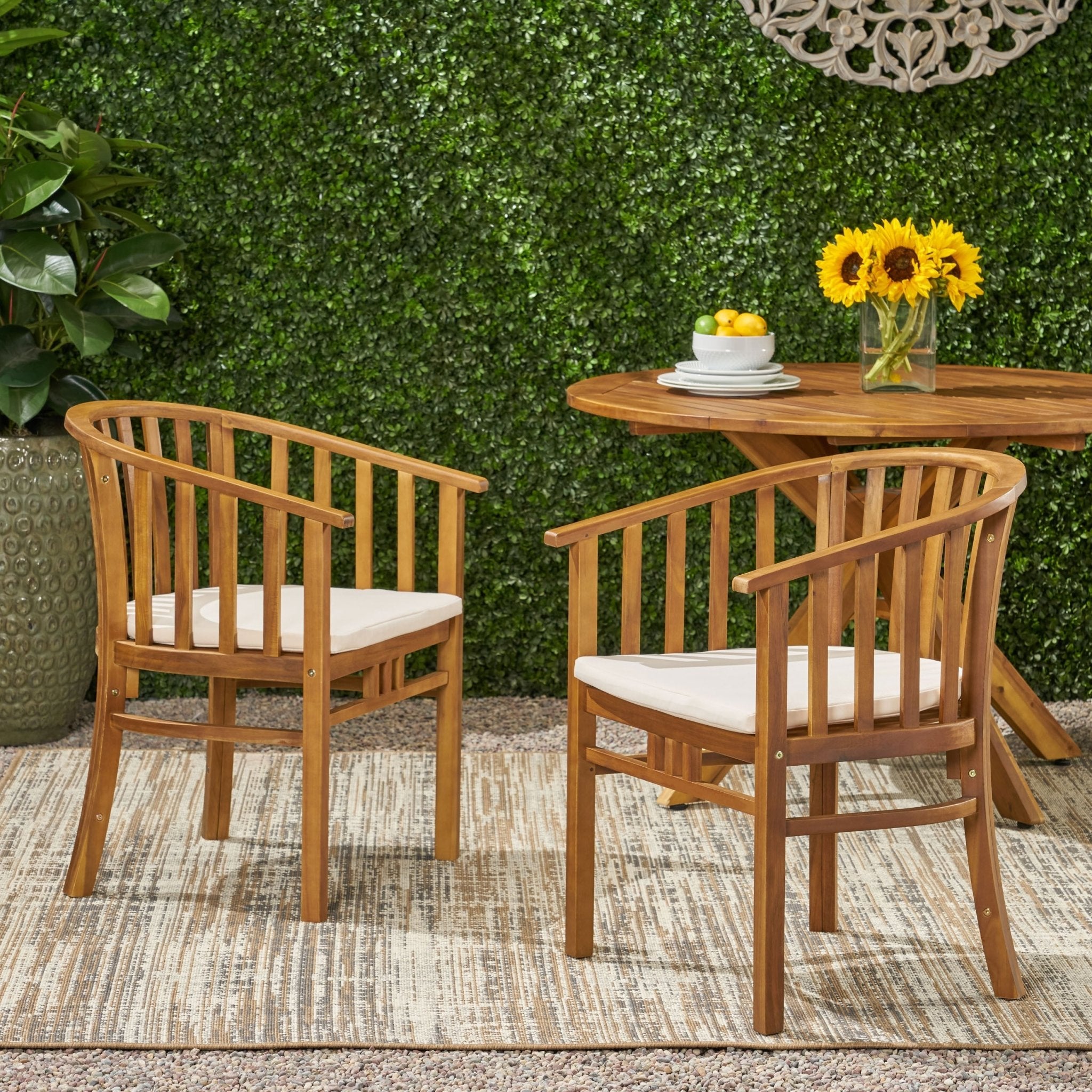 ALONDRA DINING CHAIR, TEAK - Tuesday Morning - Chairs