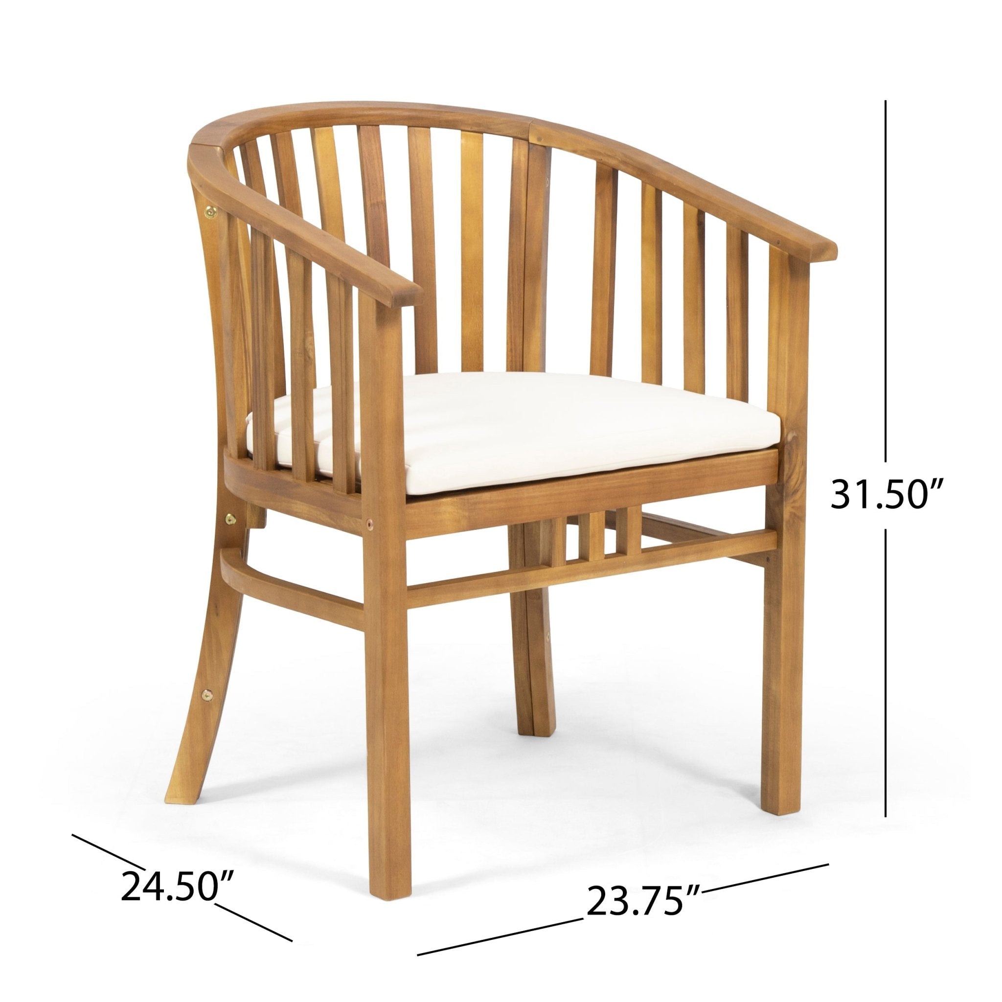 ALONDRA DINING CHAIR, TEAK - Tuesday Morning - Chairs