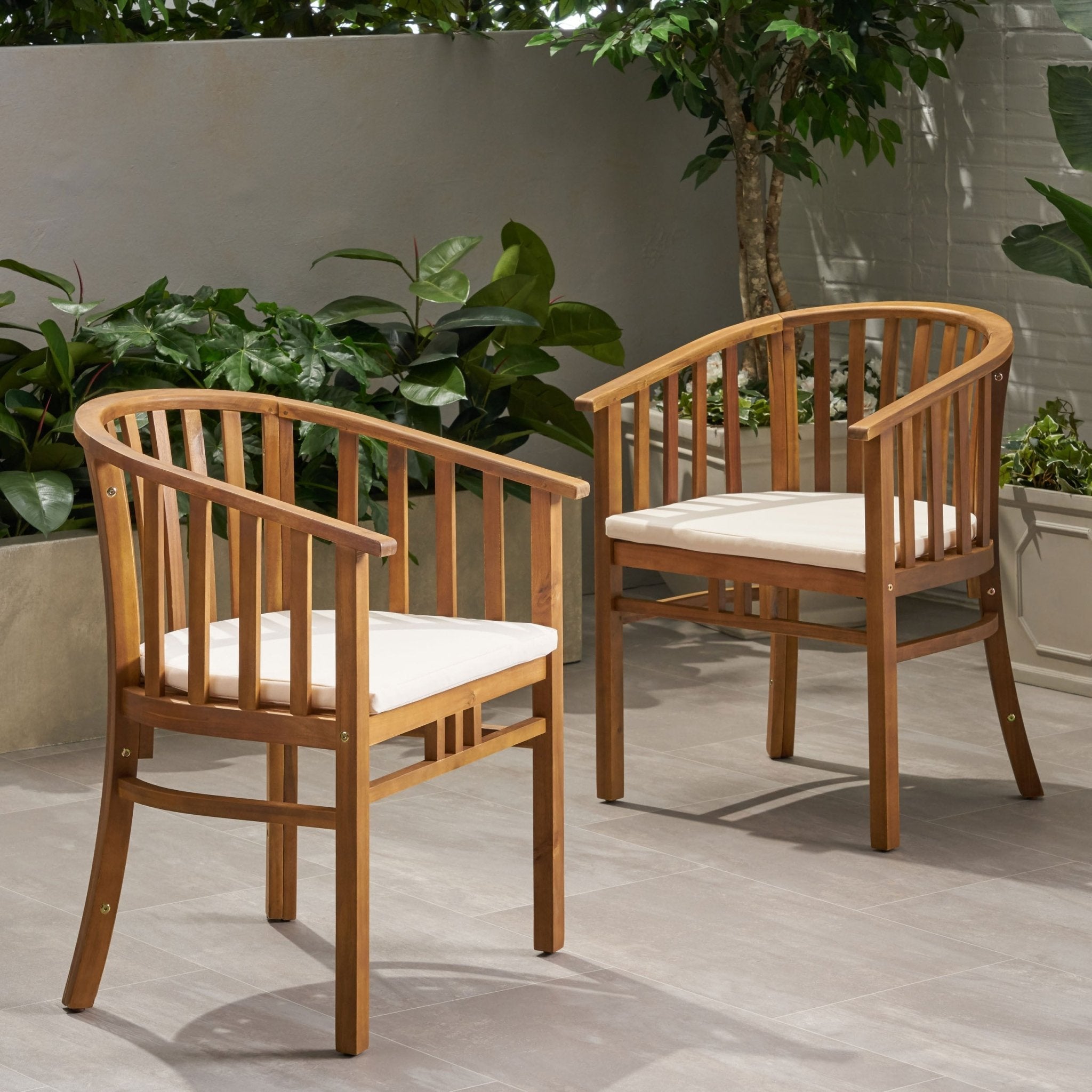 ALONDRA DINING CHAIR, TEAK - Tuesday Morning - Chairs