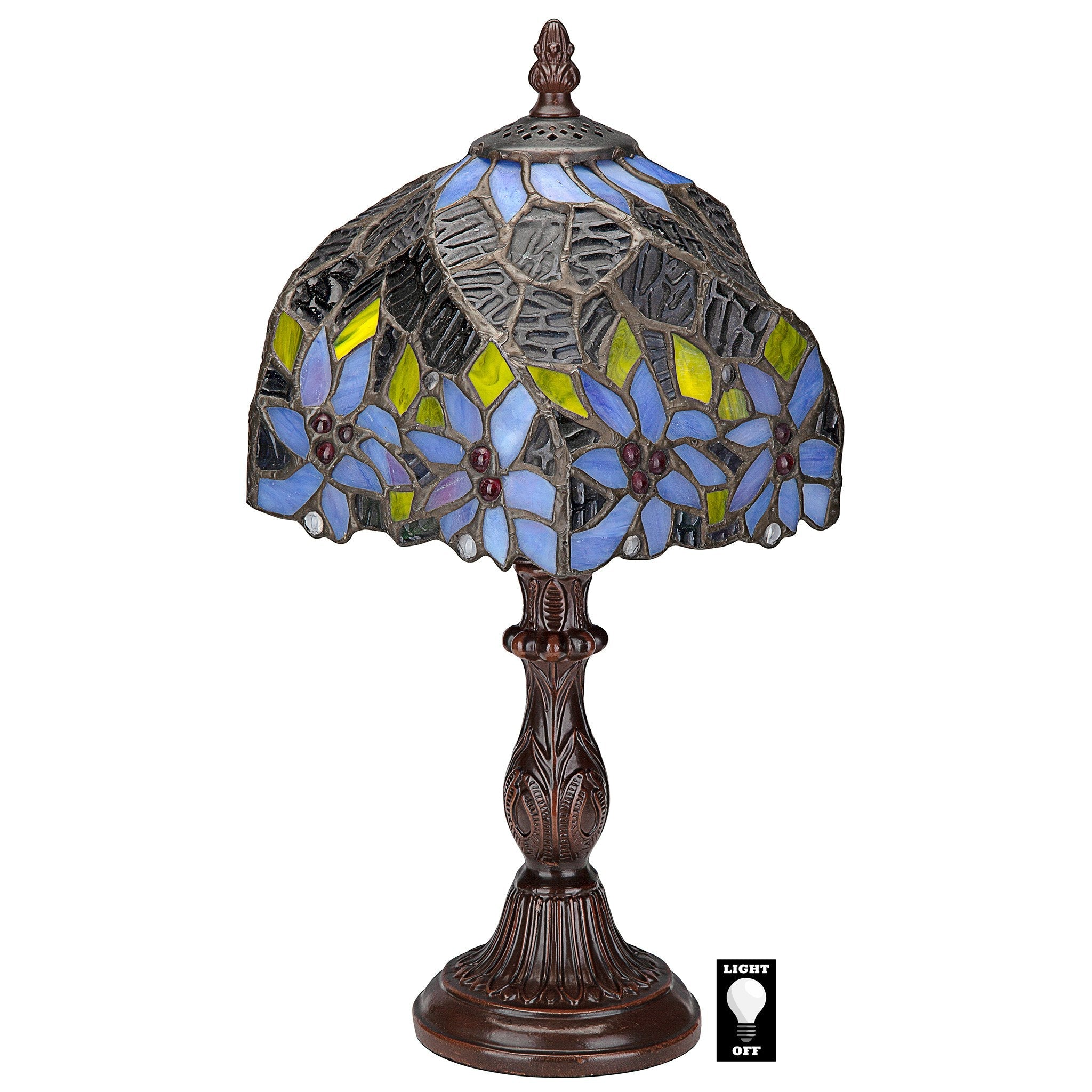 American Dogwood Tiffany - Style Stained Glass Lamp - Tuesday Morning - Table & Desk Lamps