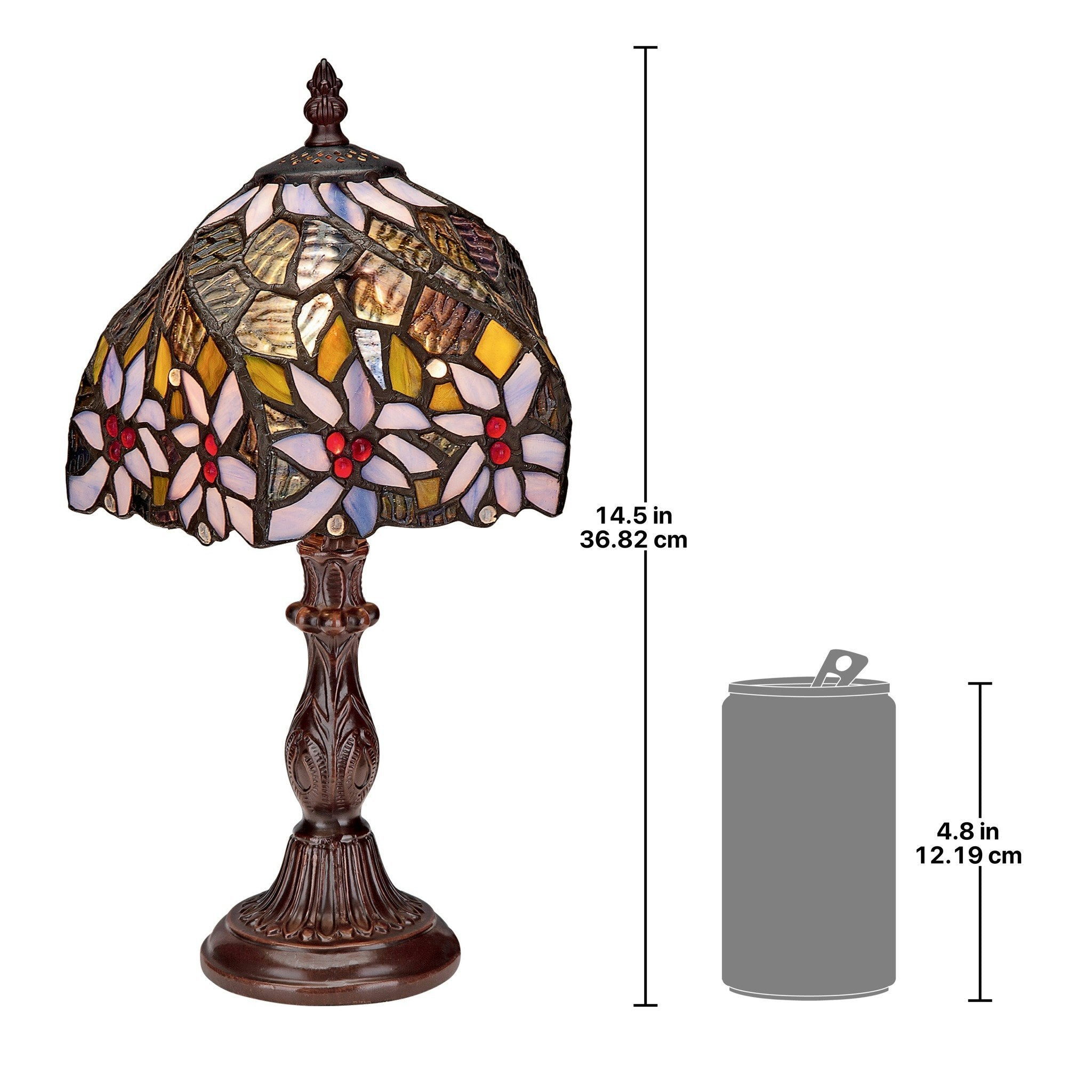 American Dogwood Tiffany - Style Stained Glass Lamp - Tuesday Morning - Table & Desk Lamps