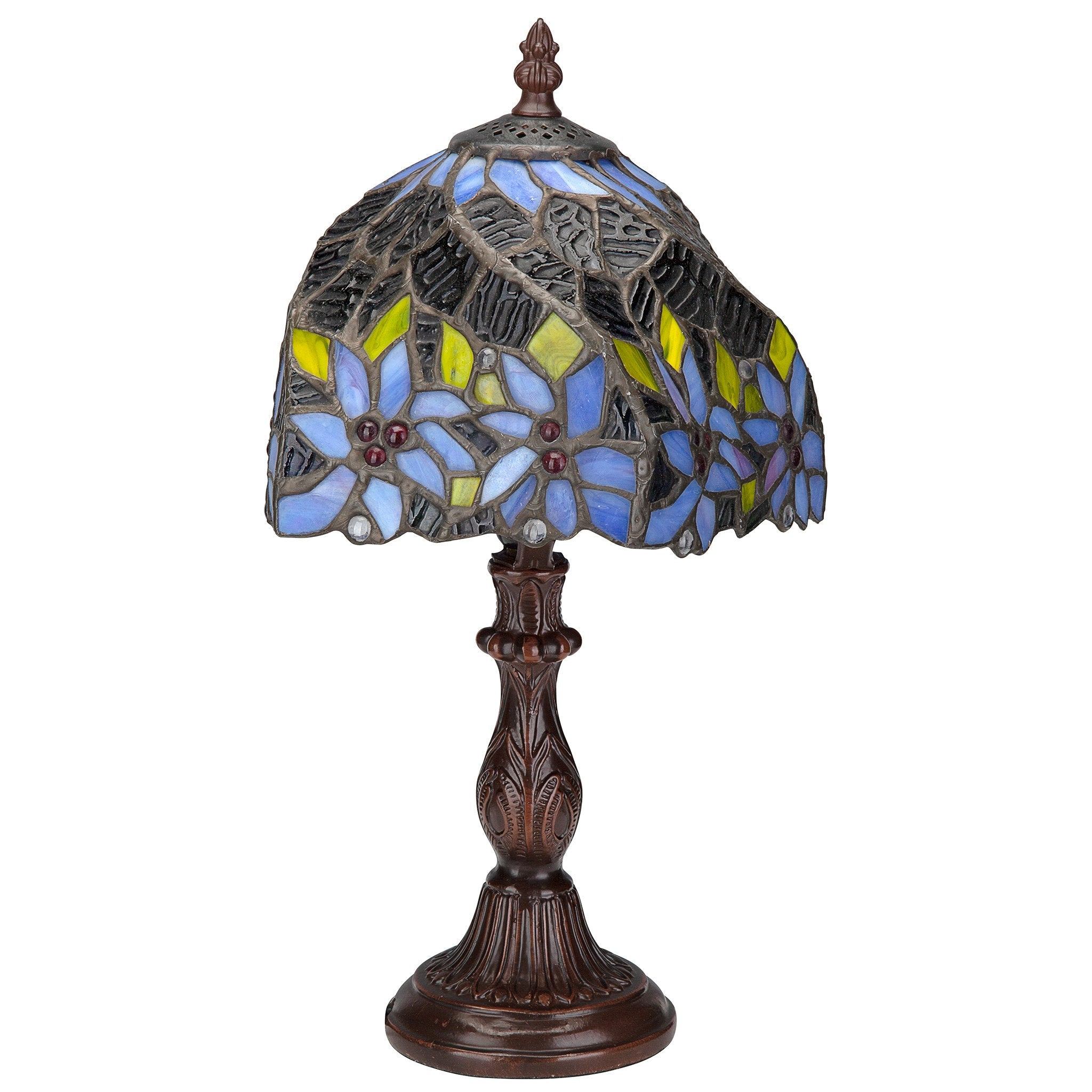 American Dogwood Tiffany - Style Stained Glass Lamp - Tuesday Morning - Table & Desk Lamps