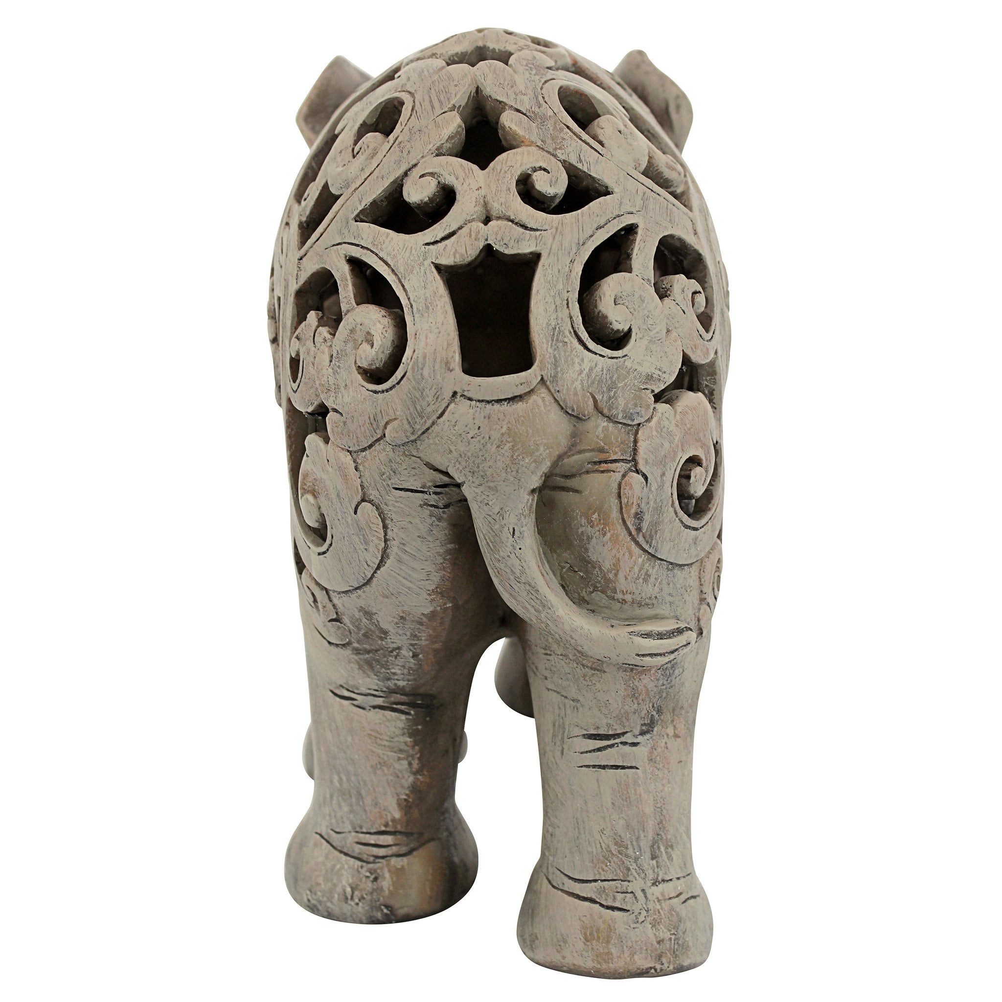 Anjan the Elephant Jali Sculpture - Tuesday Morning - Statues & Sculptures